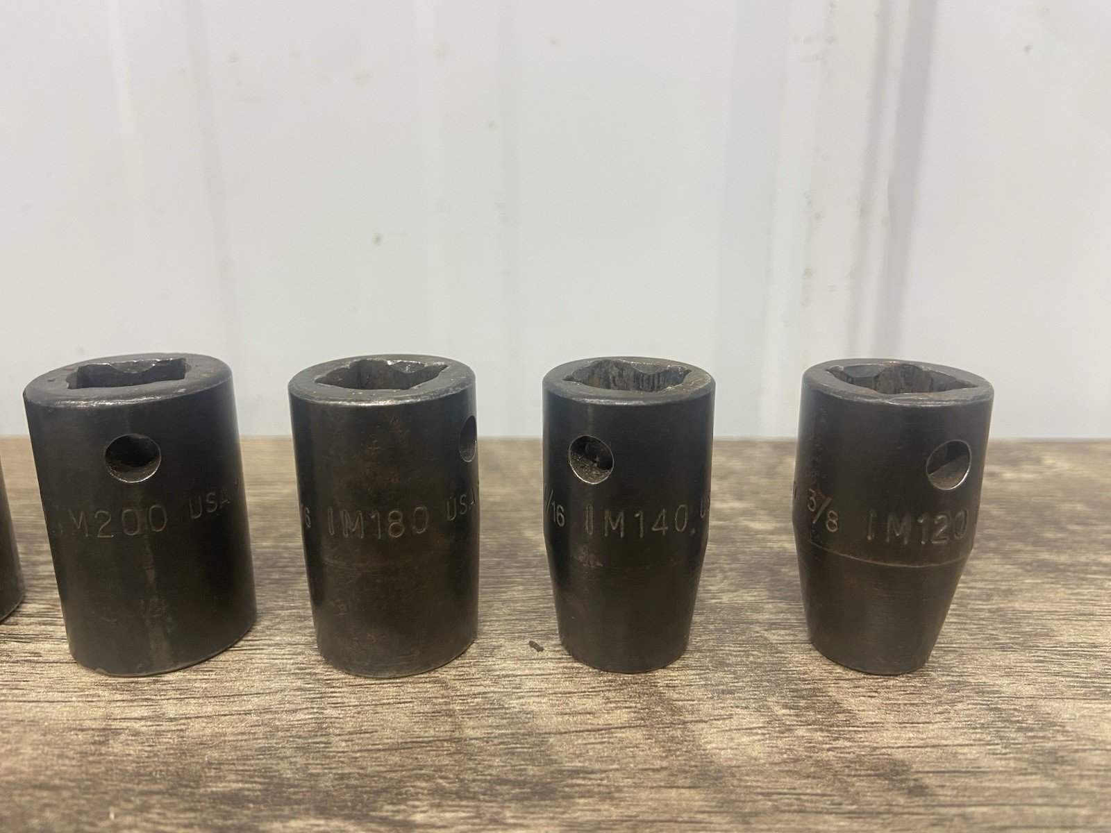 Snap-on SET 9 pc 6 point 1/2″ Dr IM320-IM120A Shallow Impact Socket Set