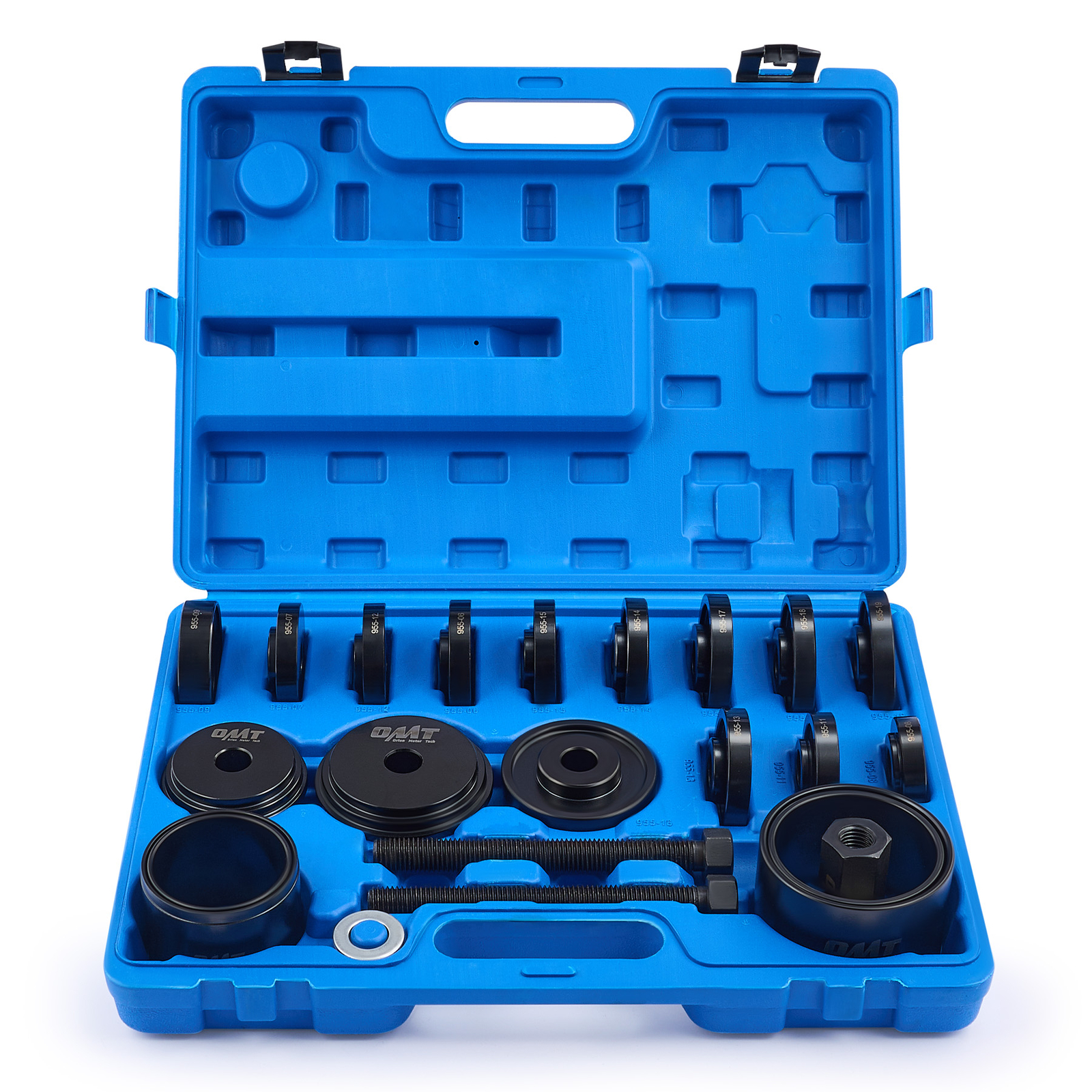OMT 24Pcs Front Wheel Drive Bearing Removal Adapter Tool Set, Puller Pulley