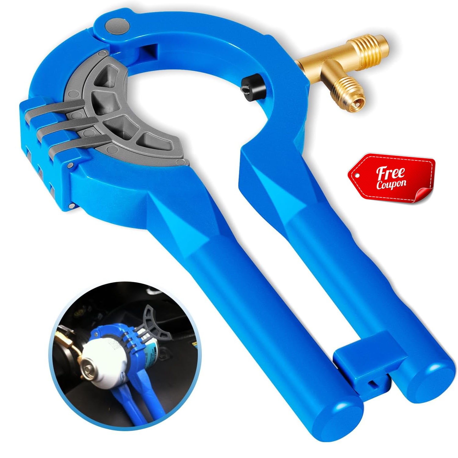 For R12 R134A Side Can Tap 10102 AC Refrigerant Manifold Systems, Oils, Additive