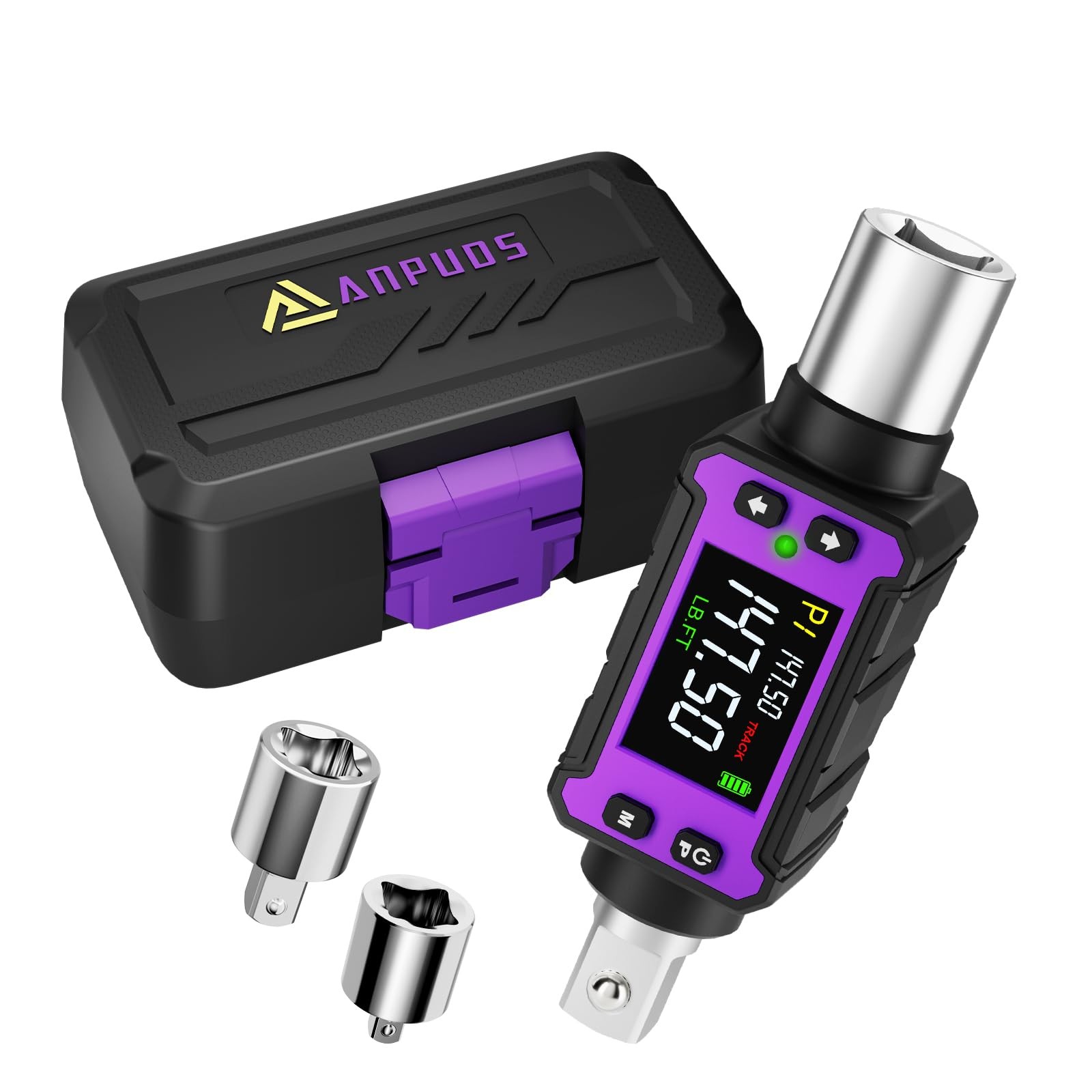 1/2″ Digital Torque Adapter, 2.9-147.6 Ft.lb/4-200 Nm, Black