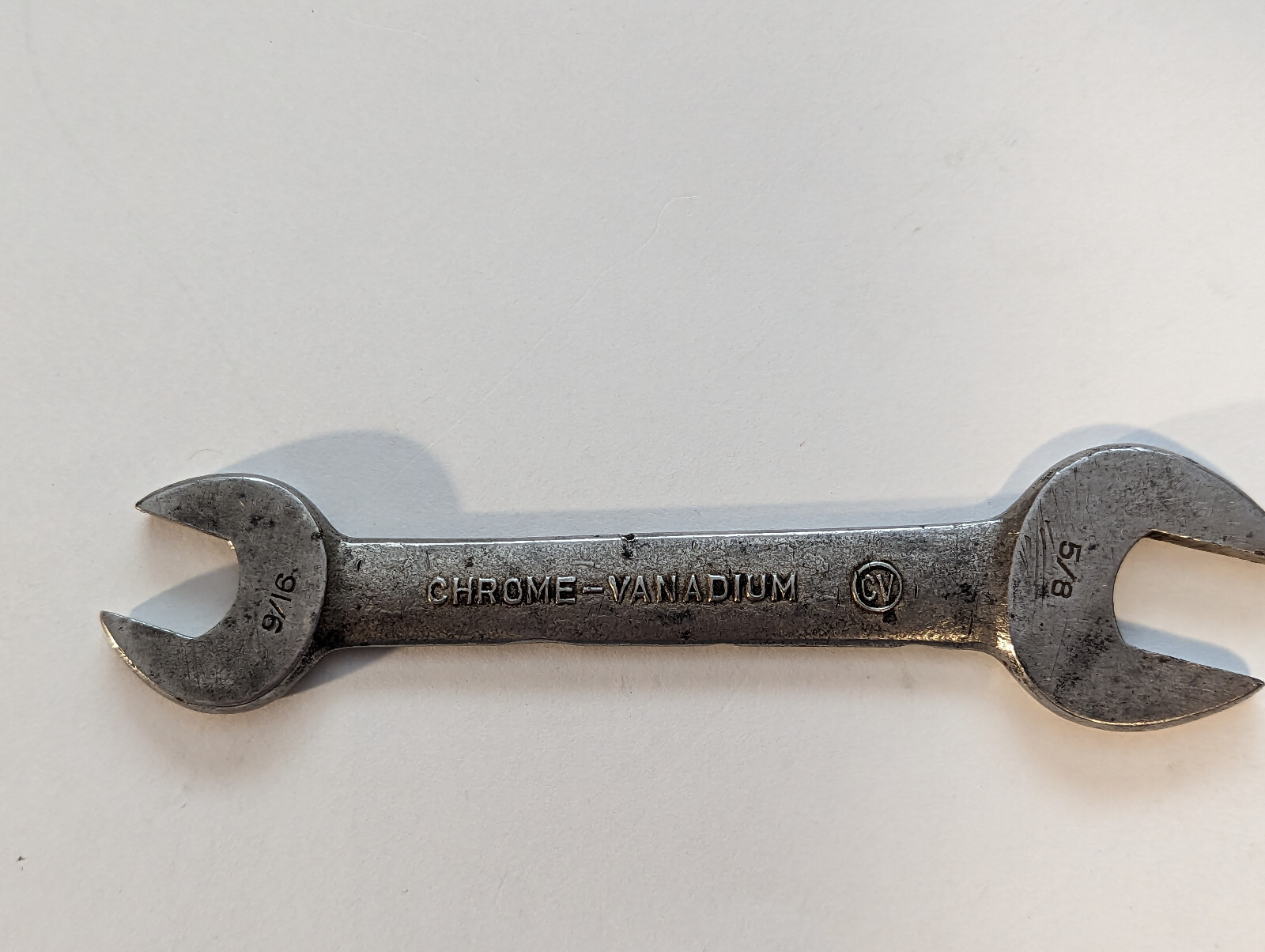 Vintage Bonney open end Wrench 9/16” 5/8” # 1727 Chrome Vanadium USA