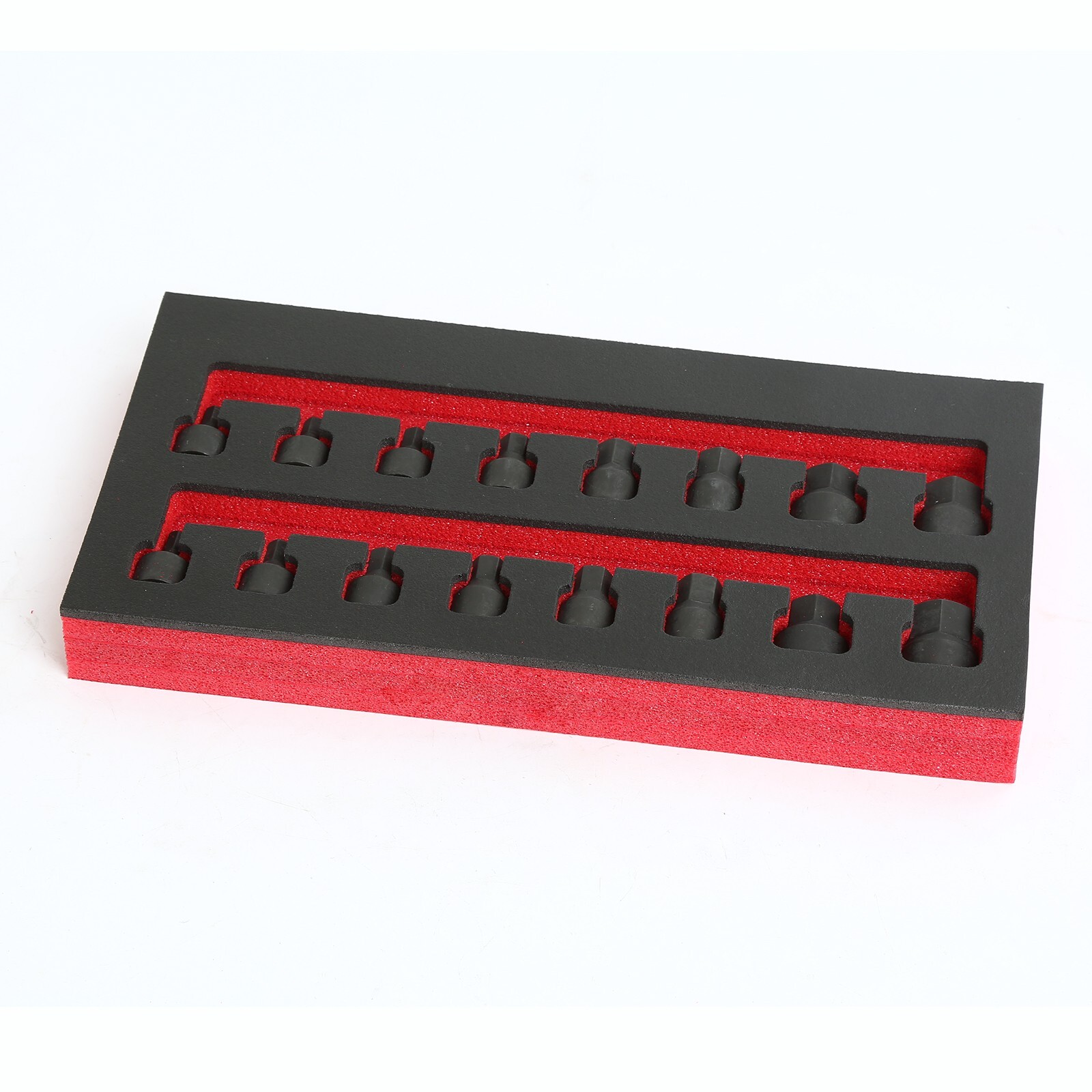 3/8 Inch Drive Low Profile Impact Hex Driver Set SAE Metric Size 16 Pieces