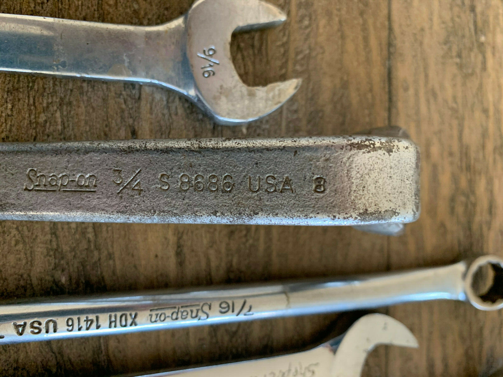 11 Pieces of Snap On Wrenches Vintage and Newer Styles