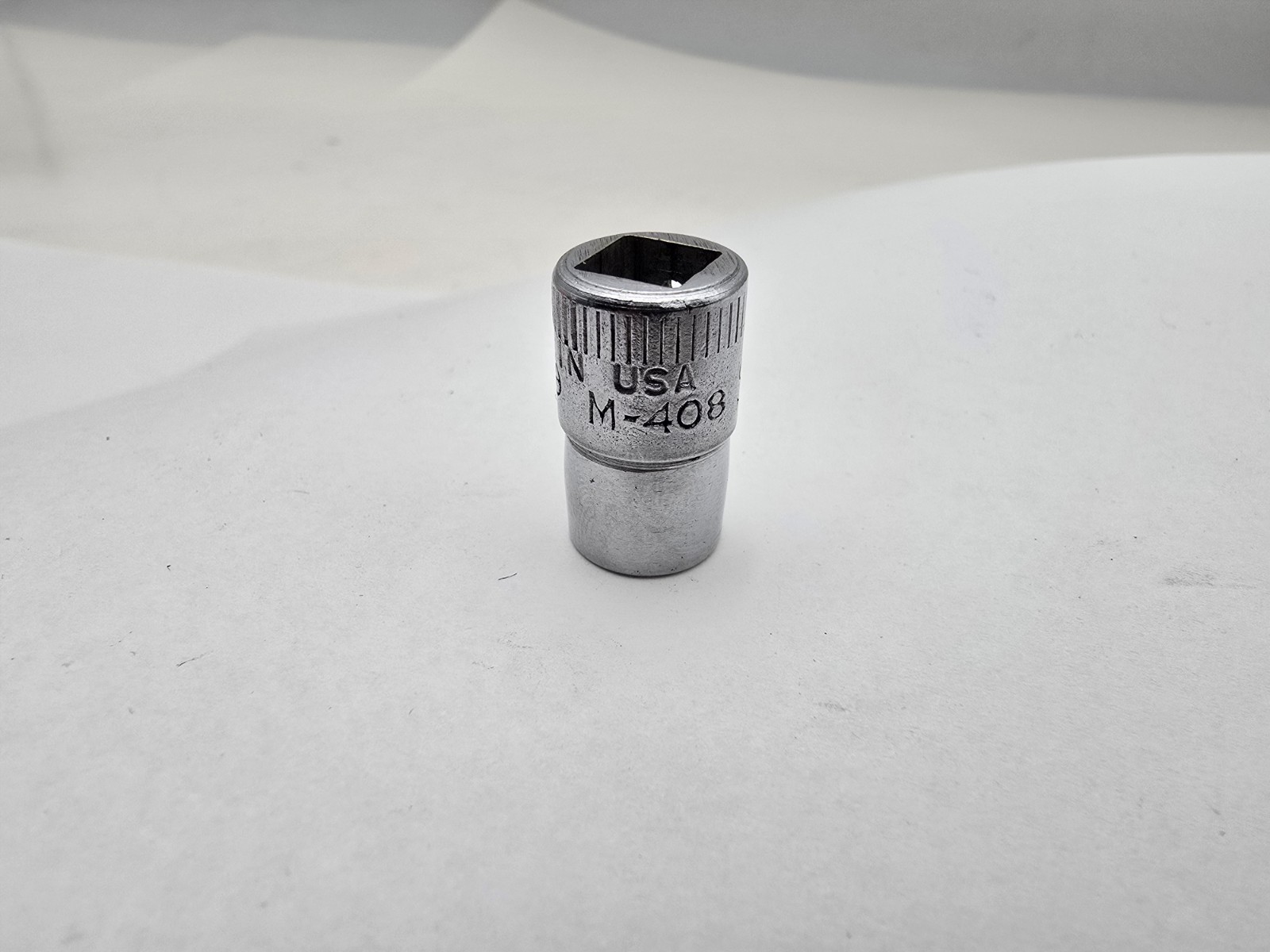 Vintage Snap-On Tools 9/32″ Drive 1/4″ SAE 8pt Double Square Socket M408 (M-408)