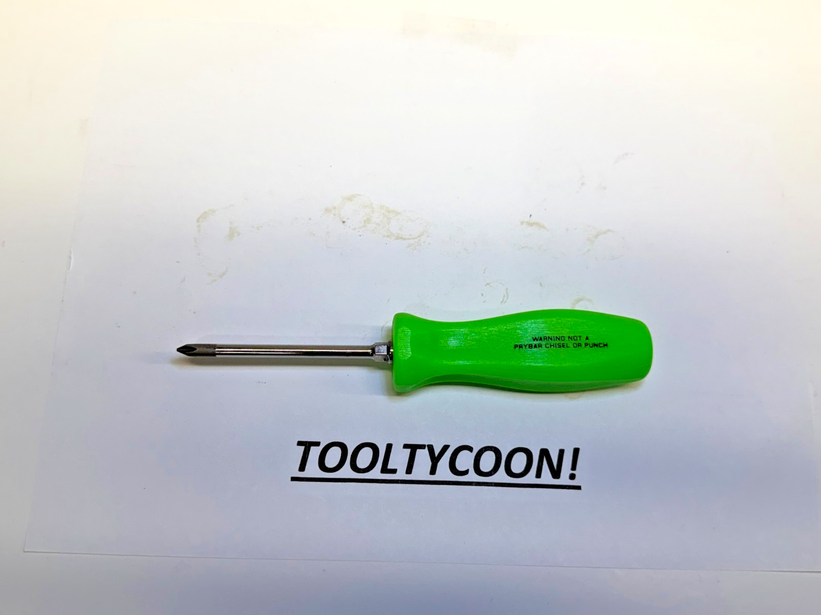 Snap-on Tools USA NEW GREEN Hard Handle #1 Phillips Screwdriver SDDP31IRAG