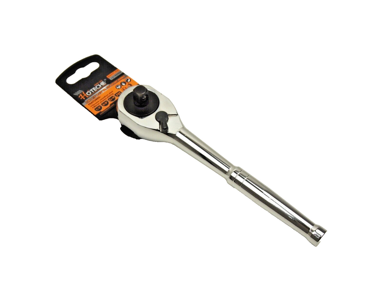 HOTECHE 2PC Ratchet handle Dual Head 1/4″/ 3/8″ and 3/8″/ 1/2″ Drive 72 Teeth