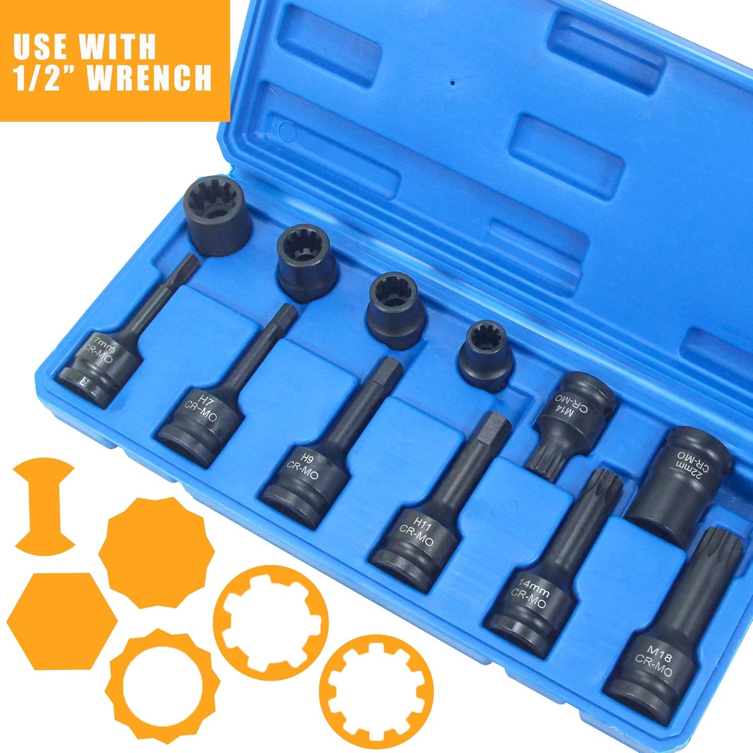 Brake Caliper Socket Tool Wrench & Bits Set for Audi/VW/Porsche/Benz/Ford/BMW