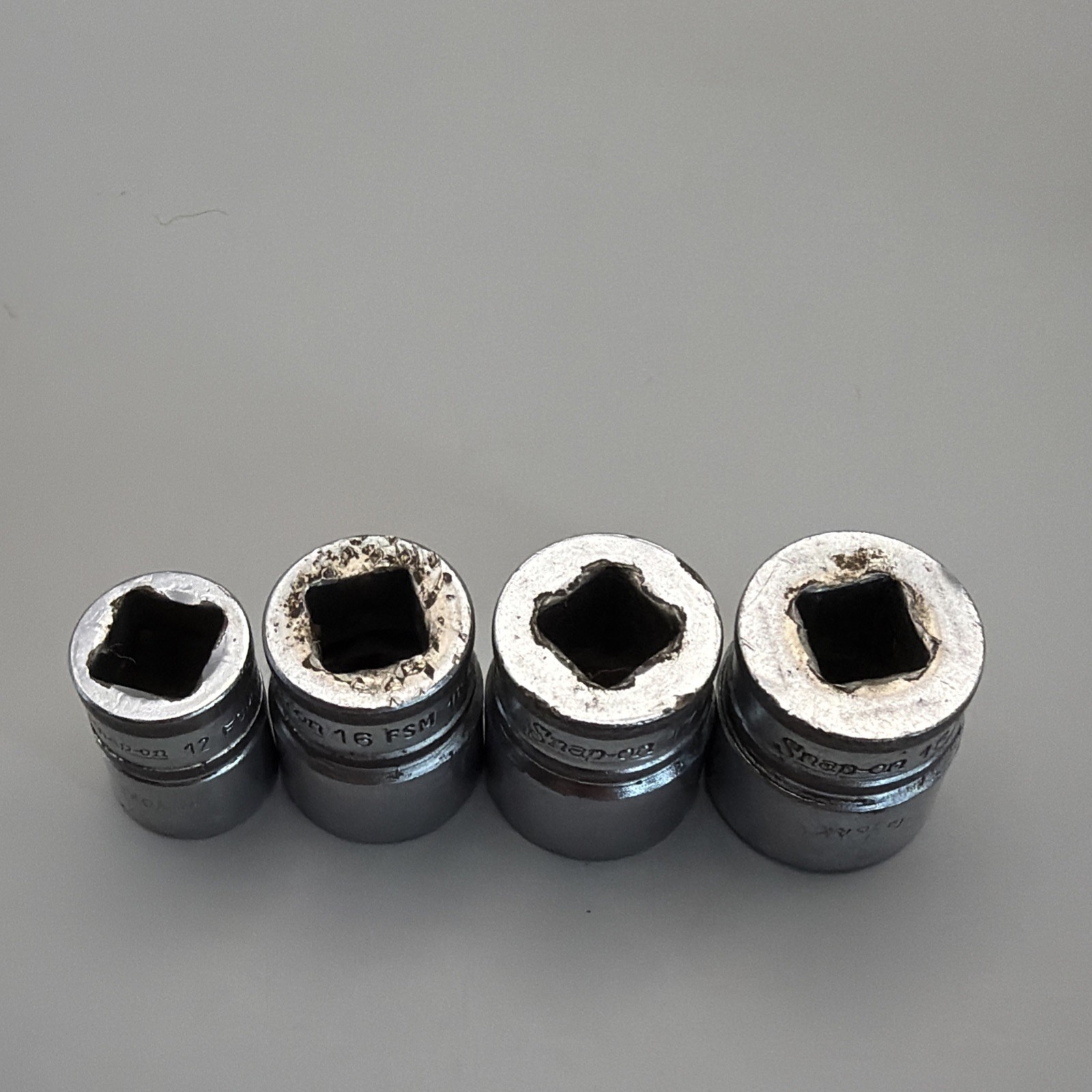 Snap On Sockets, Metric, 3/8 Drive, 6pt, Set 0f 4 12mm-18mm