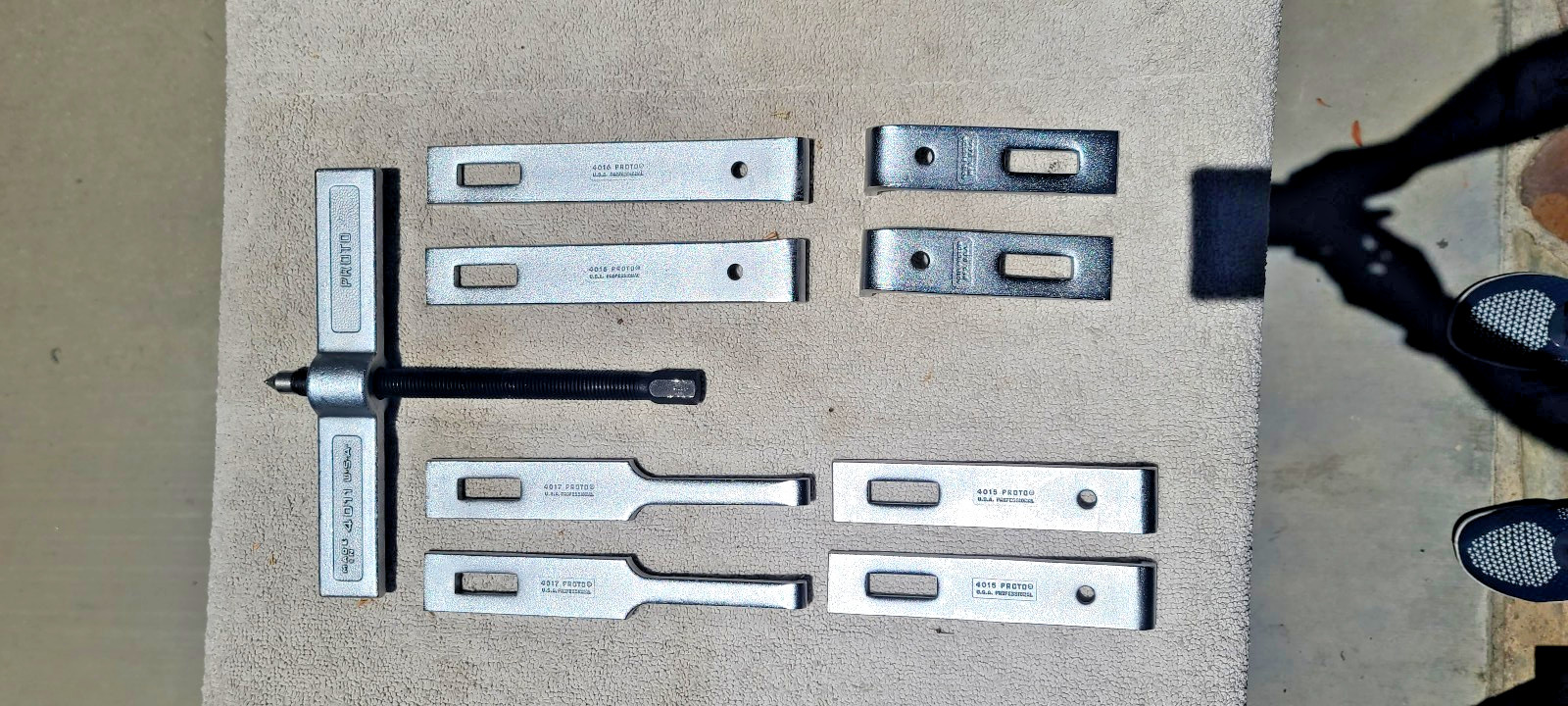 Proto USA 4011 Heavy Duty 2-Jaw Puller Set 10 pc w/4 Jaw Set 4015 4016 4017 4018