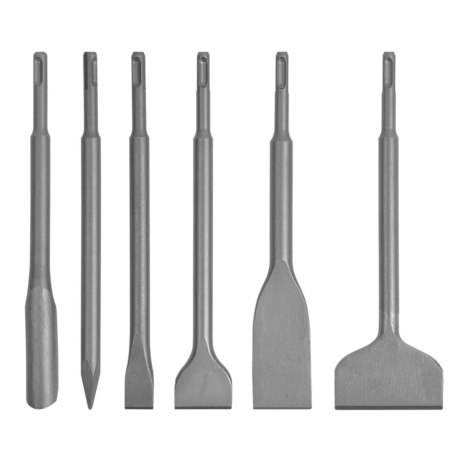 Chisel Kit Masonry Concrete Drill Bits, 40Cr Steel Rotary Hammer Tool 6 in 1 Set