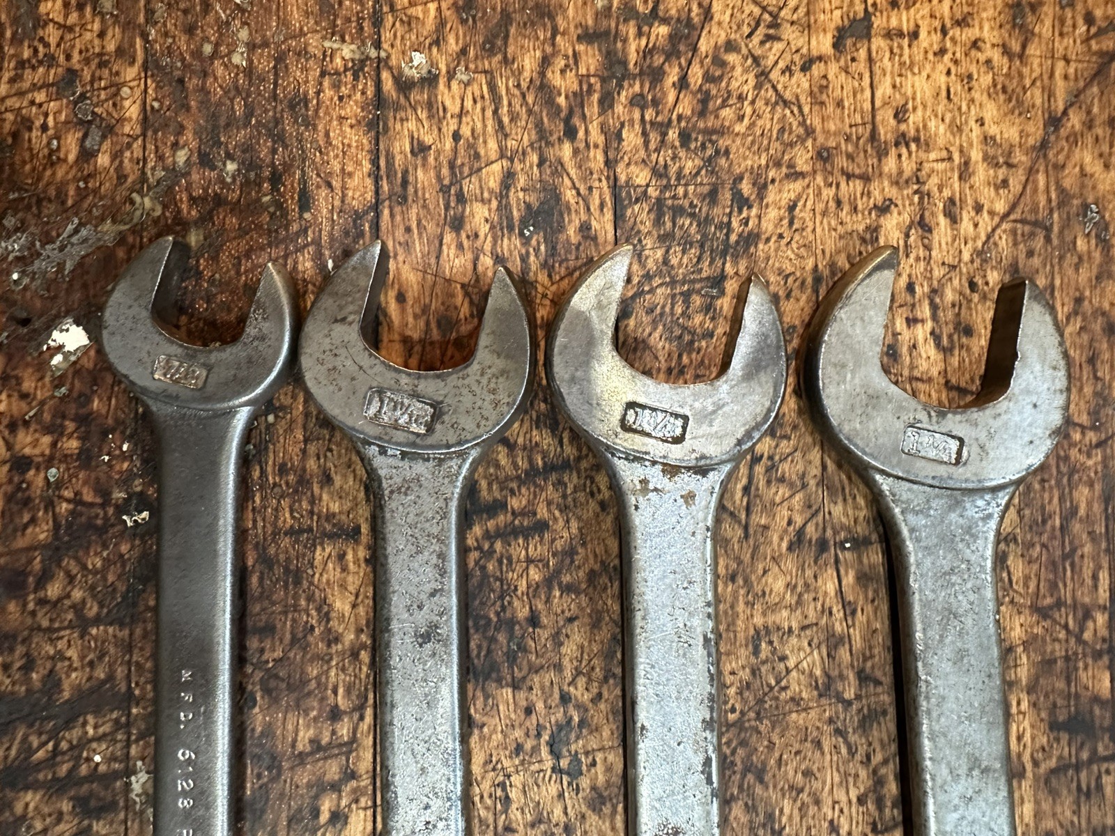 PENENS CORP (4) COMBINATION WRENCH SET VINTAGE SAE STANDARD 12 POINT USA MADE