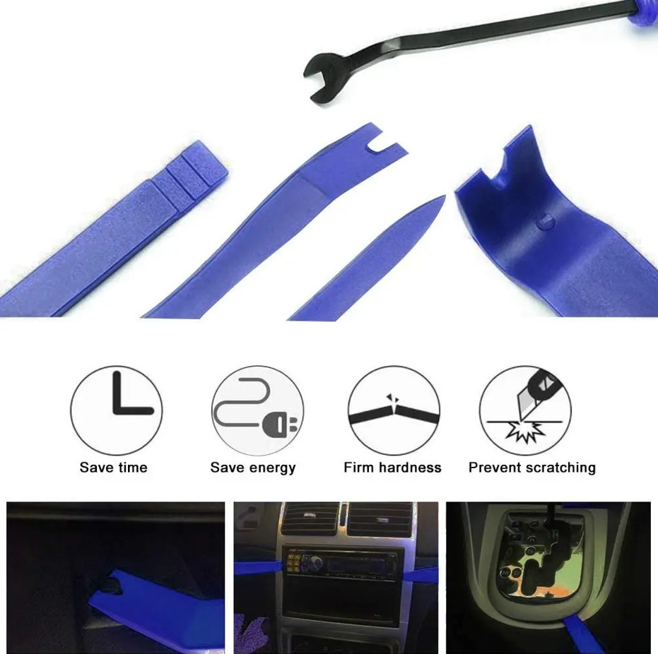 5PCS Auto Trim Removal Tool Kit, No Scratch Pry Tools for Vehicle Interior