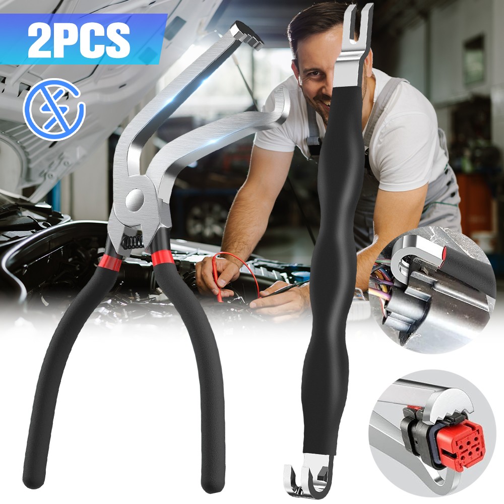 2pcs Electrical Connector Disconnect Pliers for Car Automotive Plug Removal Tool