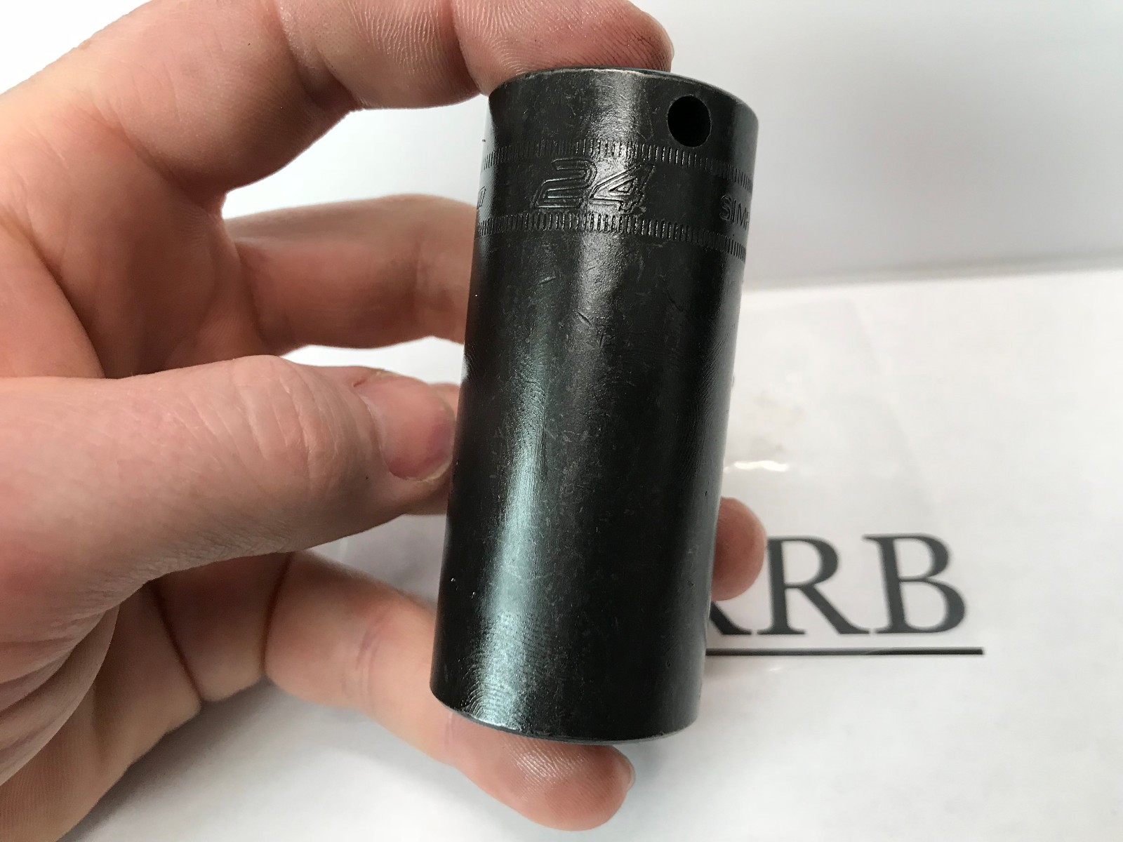 Snap-On Tools USA NEW 3/8″ Drive 24mm Metric Deep 6 Point Impact Socket SIMFM24