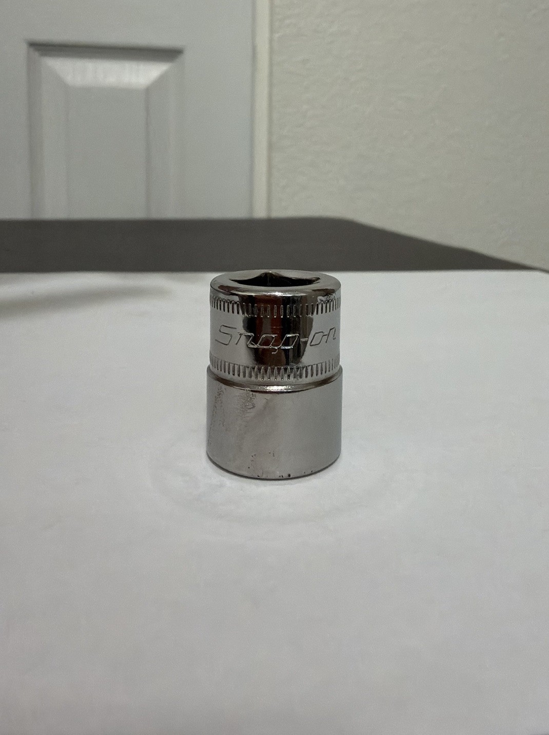 Snap-On Tools 3/8″ Dr. 14mm Metric 6 Point Shallow Chrome Socket FSM141 USA