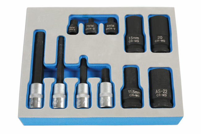 Laser 7064 Brake Caliper Socket Bit Set FOR Porsche Mercedes VW Ford Set