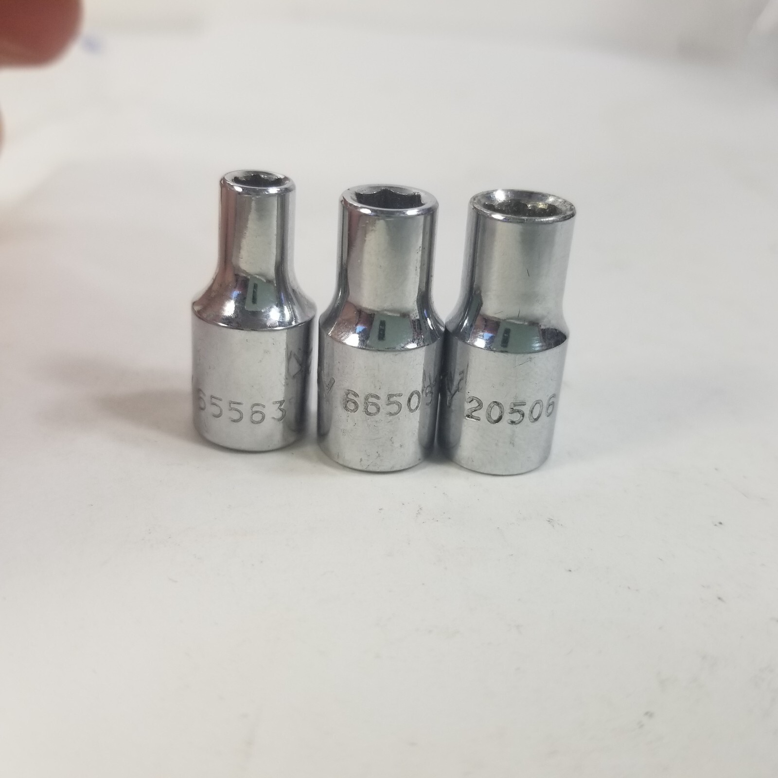 Lot of 3x HUSKY 1/4 3/16 METRIC 6 & 12 POINT 1/4″ DRIVE SOCKETS