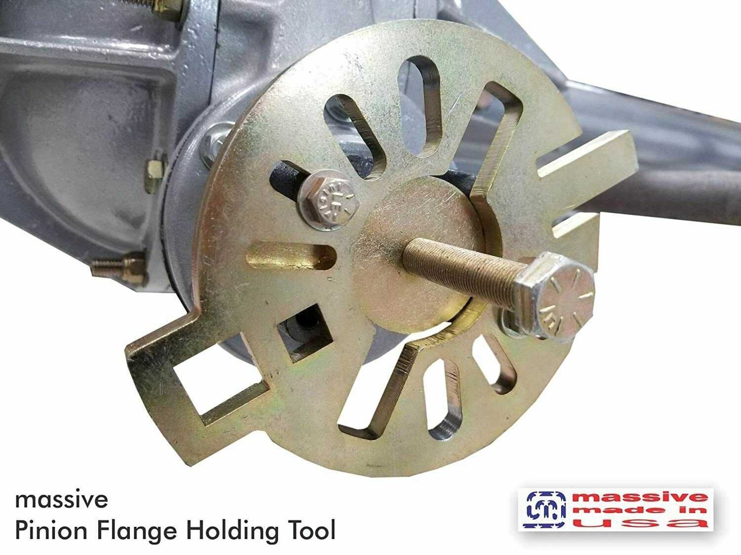 The Super Flange Holding Tool Yoke Wrench GM Ring Rear End Axle Nut 10 12 Bo
