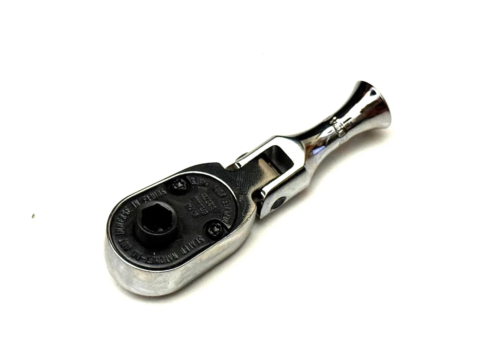 Snap On 1/4″ Drive Stubby Magnetic Bit Flex Head Ratchet TMKF72 NEW USA