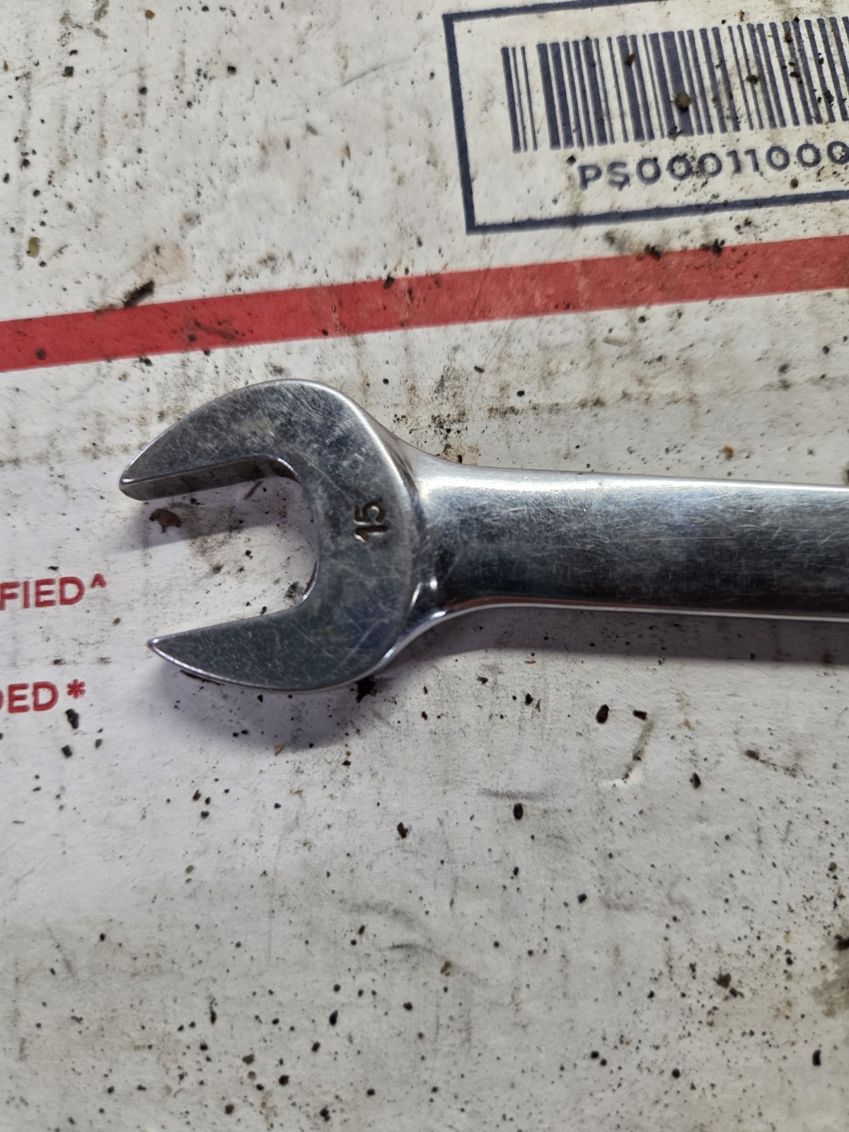 Snap-On Tools USA NEW 15mm Metric Flank Drive PLUS Combination Wrench SOEXM15