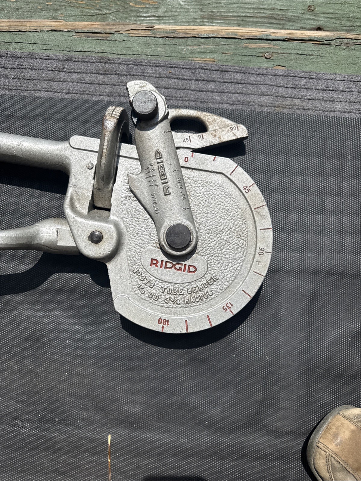 RIDGID 35180 Model 378 Geared Ratchet Tube Bender 180 Degree Excellent Condition
