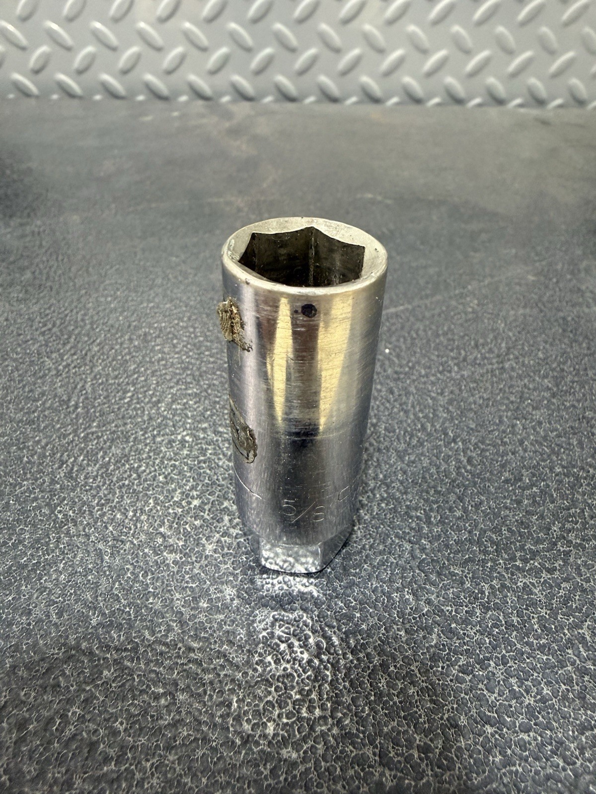 Vtg 5/8″ Craftsman G-Series P/N 43324 3/8 Drive 6-Point Spark Plug Socket USA