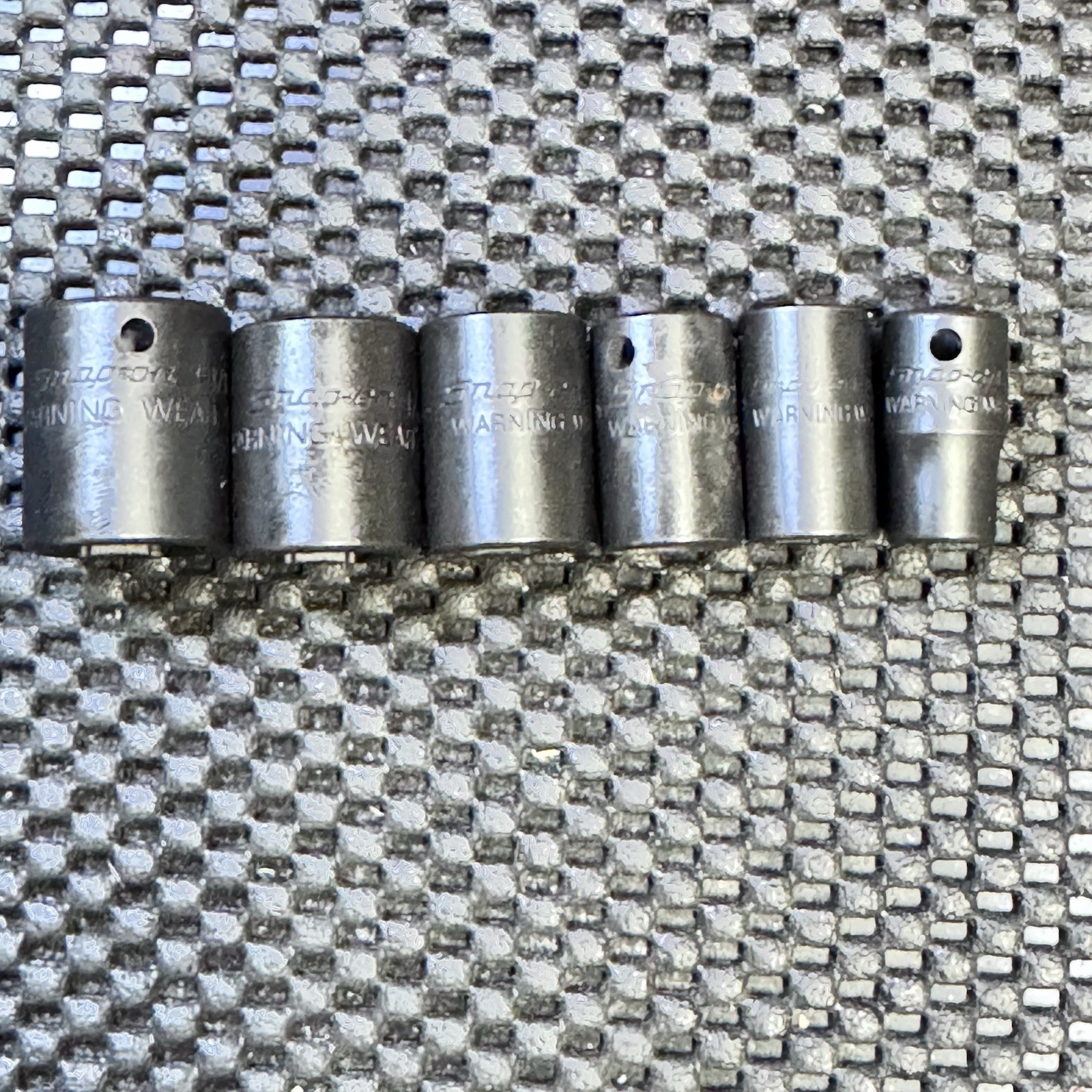 Snap-on 6pc Flank Drive Shallow Impact Socket Set 1/4″ Drive 6pt 1/4″-9/16″ IMTM