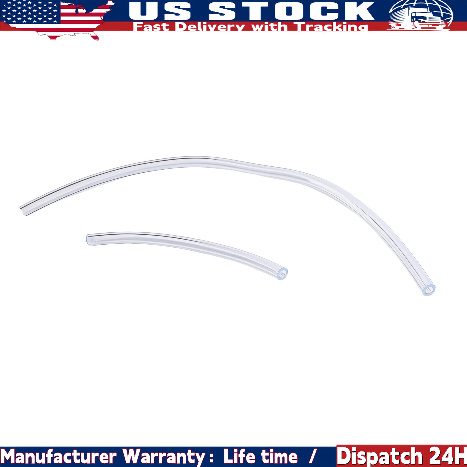 6 PCS BRAKE BLEEDER HOSE, ONE WAY CHECK VALVE TUBE BLEEDING TOOL KIT SILVER NEW