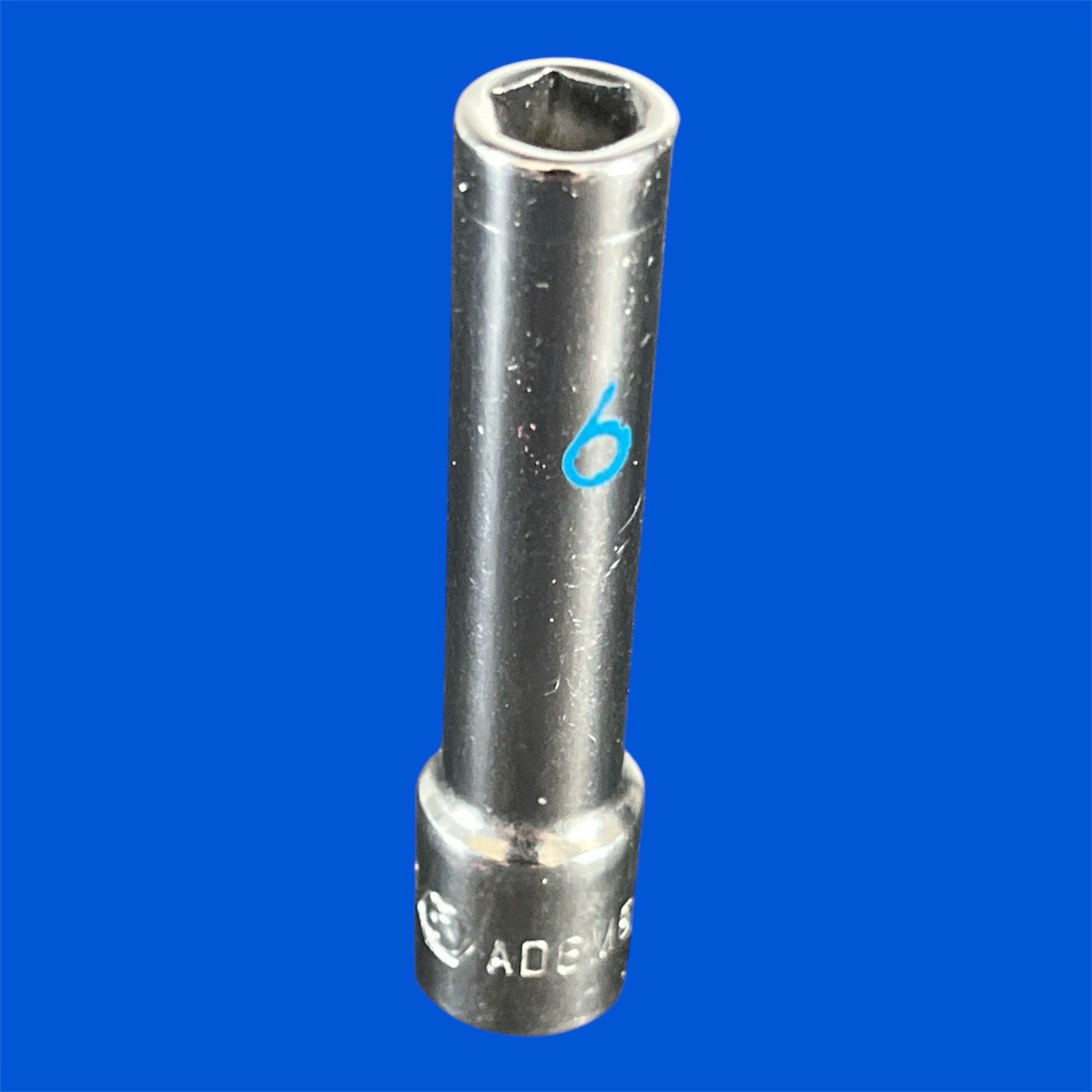Matco Tools AD6M6A 6mm Metric Deep Socket 1/4″ Drive 6 Point Chrome Finish