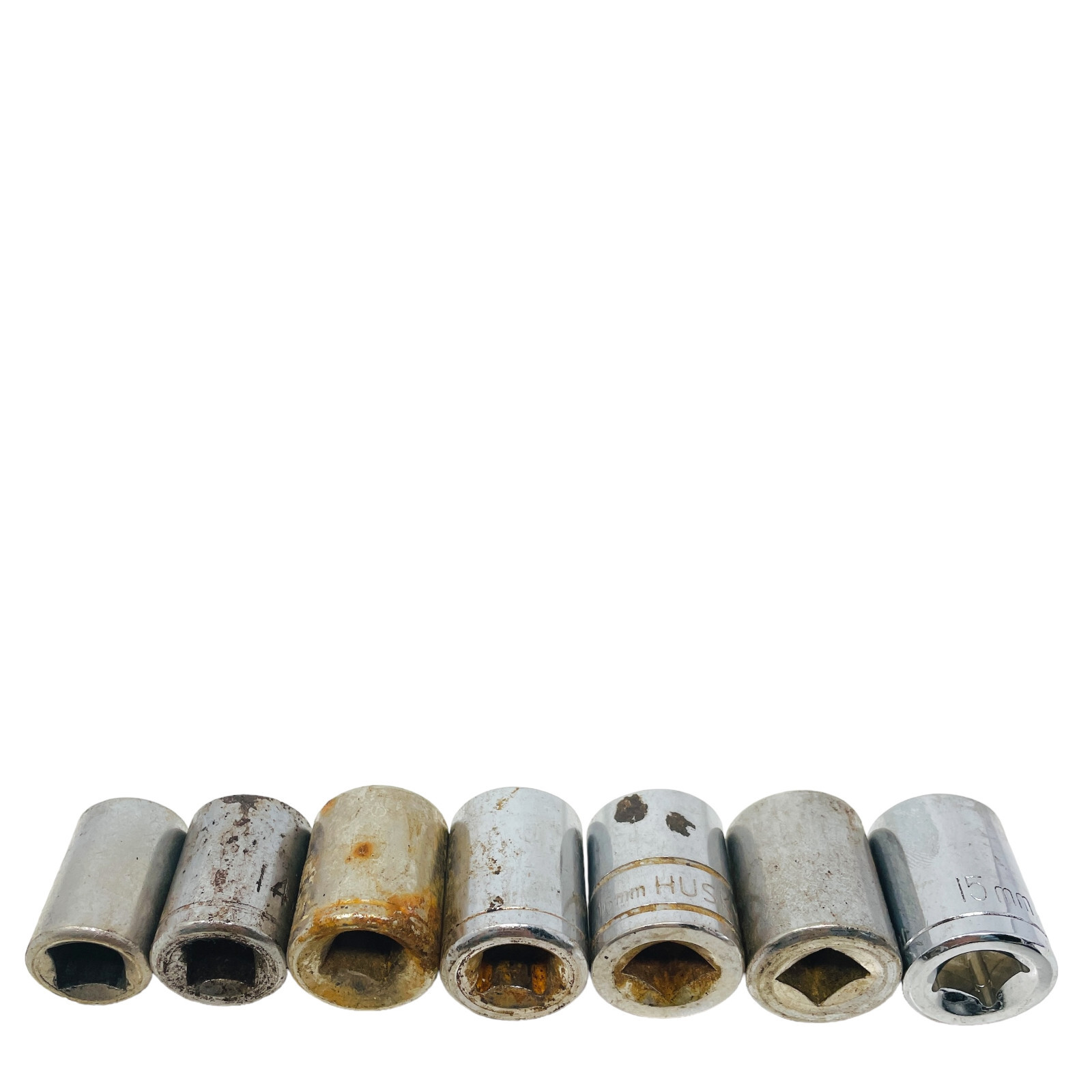 16 Pcs Husky and Assorted 14mm, 15mm, 16mm, 4mm, 12mm Socket Set