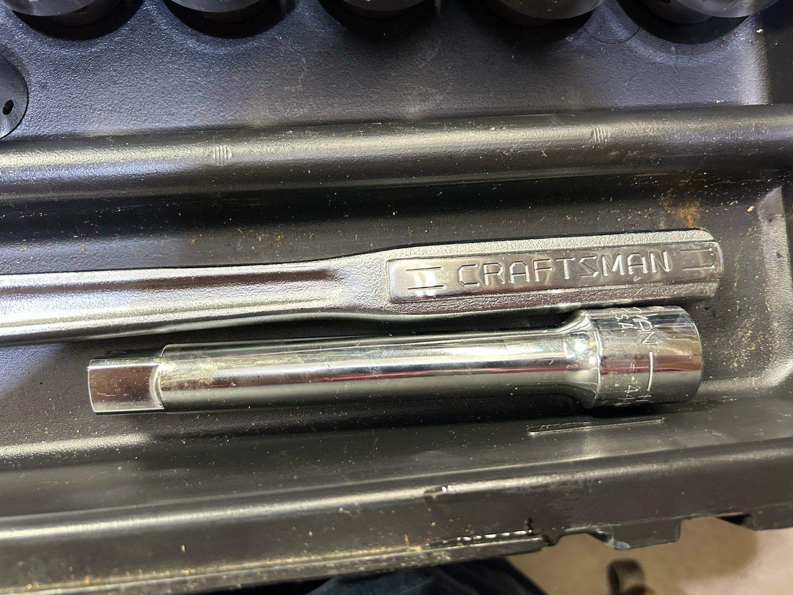 Craftsman 17 Piece 3/4” Drive 12pt SAE Socket Set 7/8 To 2” With Blow Mold Case