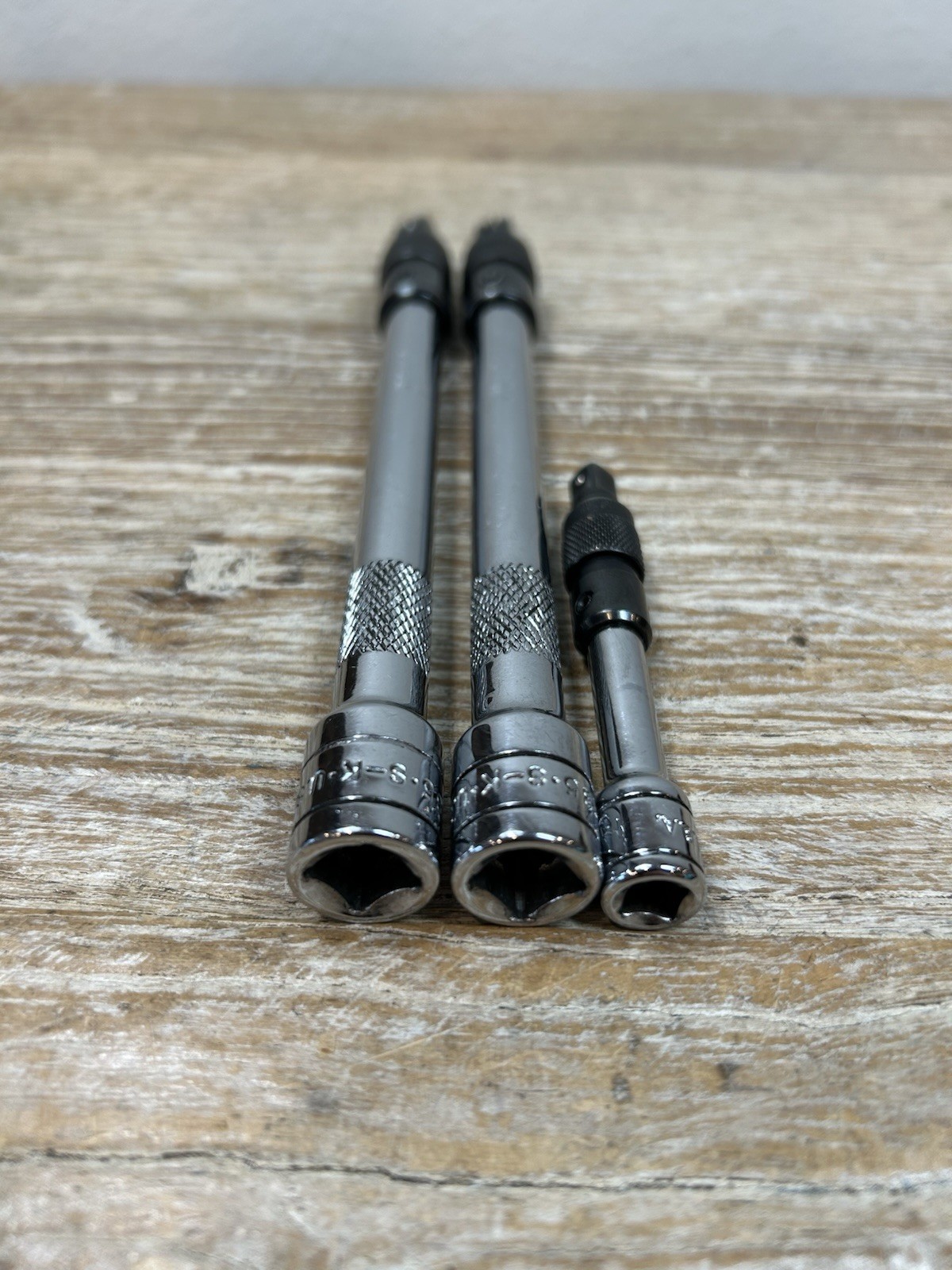 SK Tools 3 pc 1/4” & 3/8″ Drive LOCKING Extension Set Lot – Knurled FREE SHIP