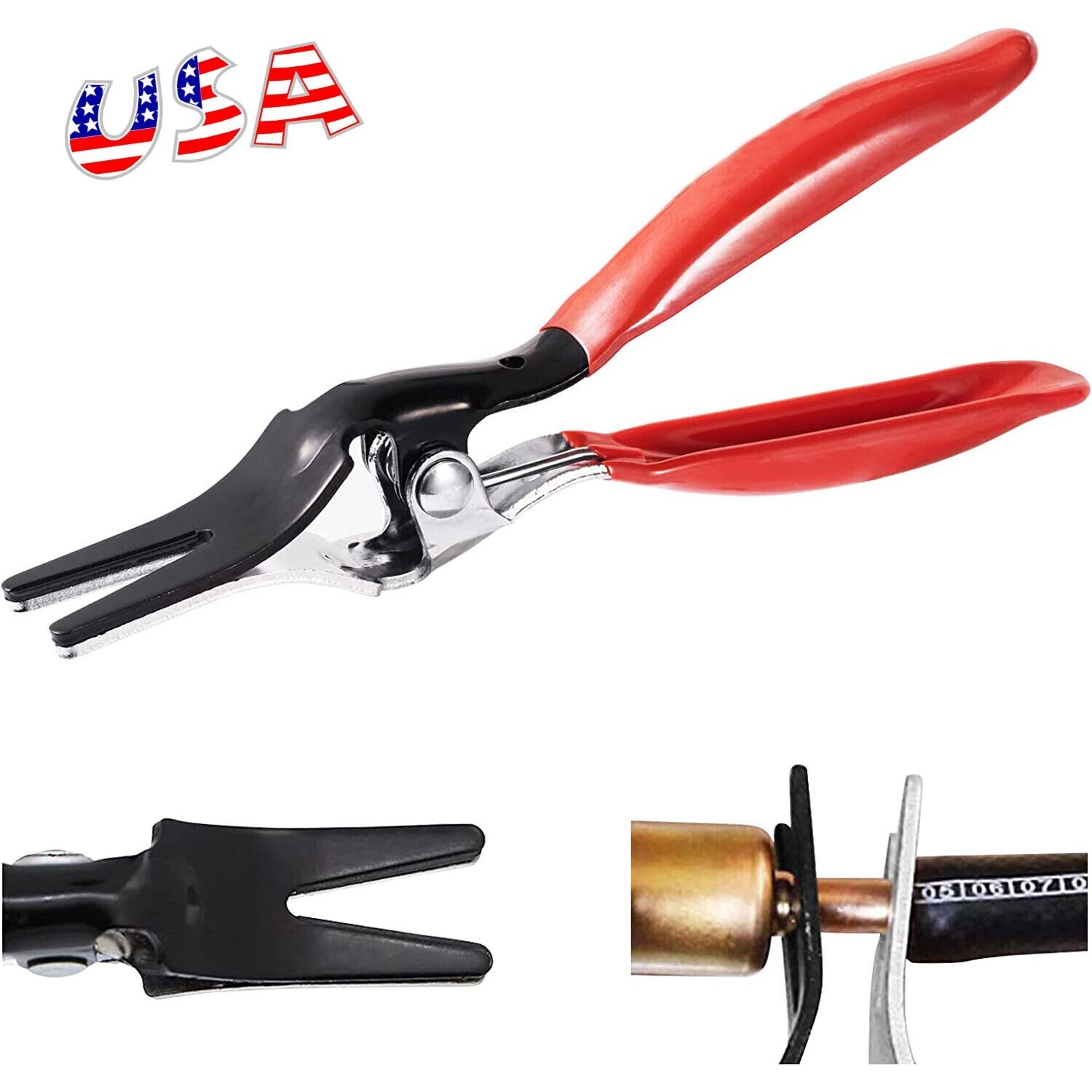 Separator Pliers Pipe Tool Auto Angled Fuel Water Vacuum Line Tube Hose Remover