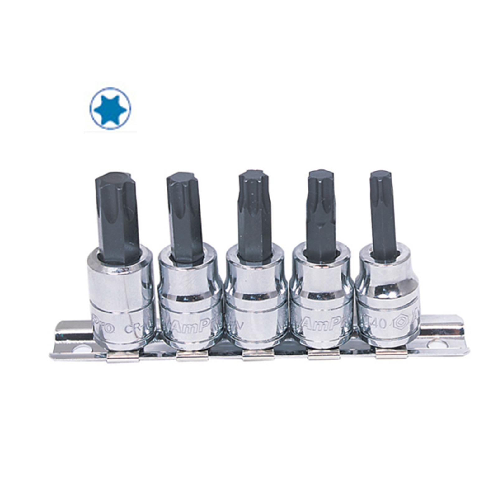5PCS 3/8″ Drive Star Bit Socket Star Bit Socket Set SB-TBS5