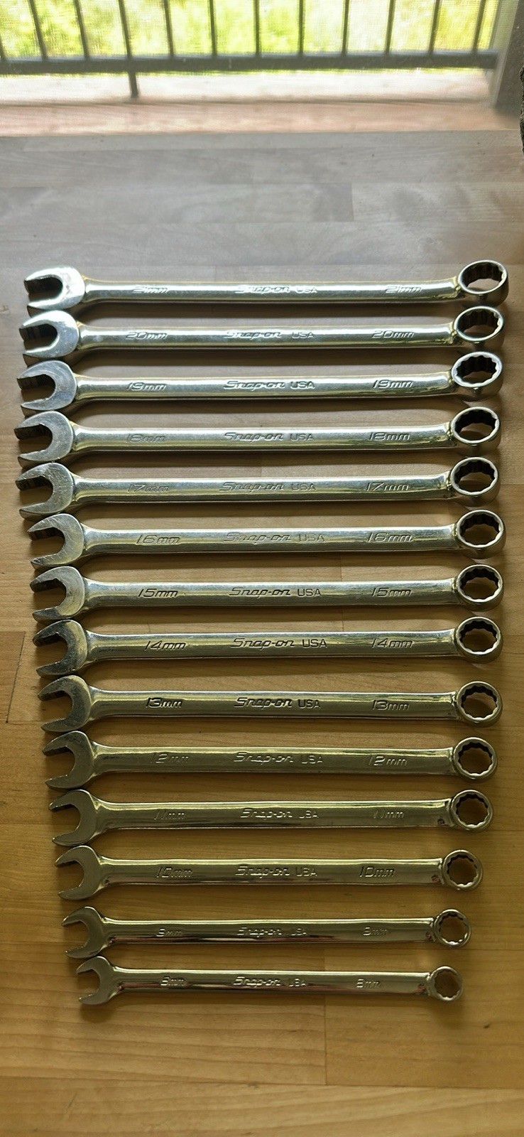 Snap-on Flank-Drive METRIC Wrench 14 Piece set