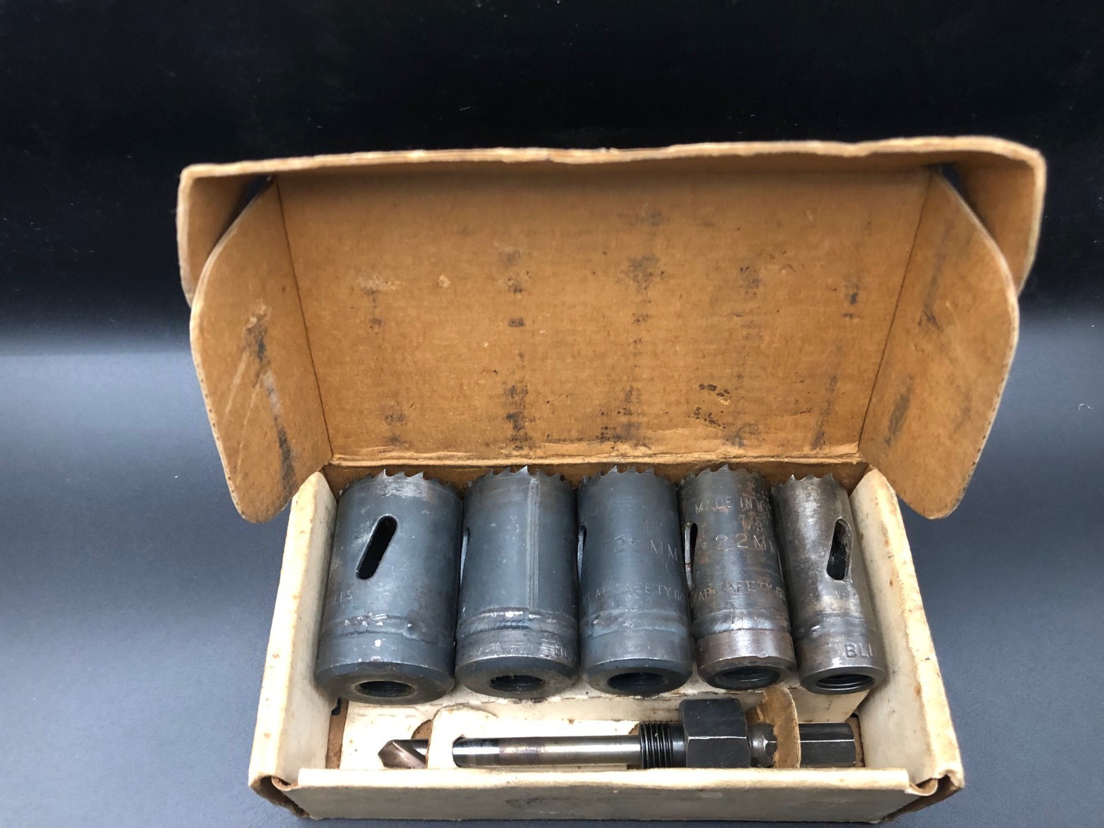 Vintage Blue Point 6 Piece Hole Saw Kit LHS606X – 3/4″ to 1 1/4″