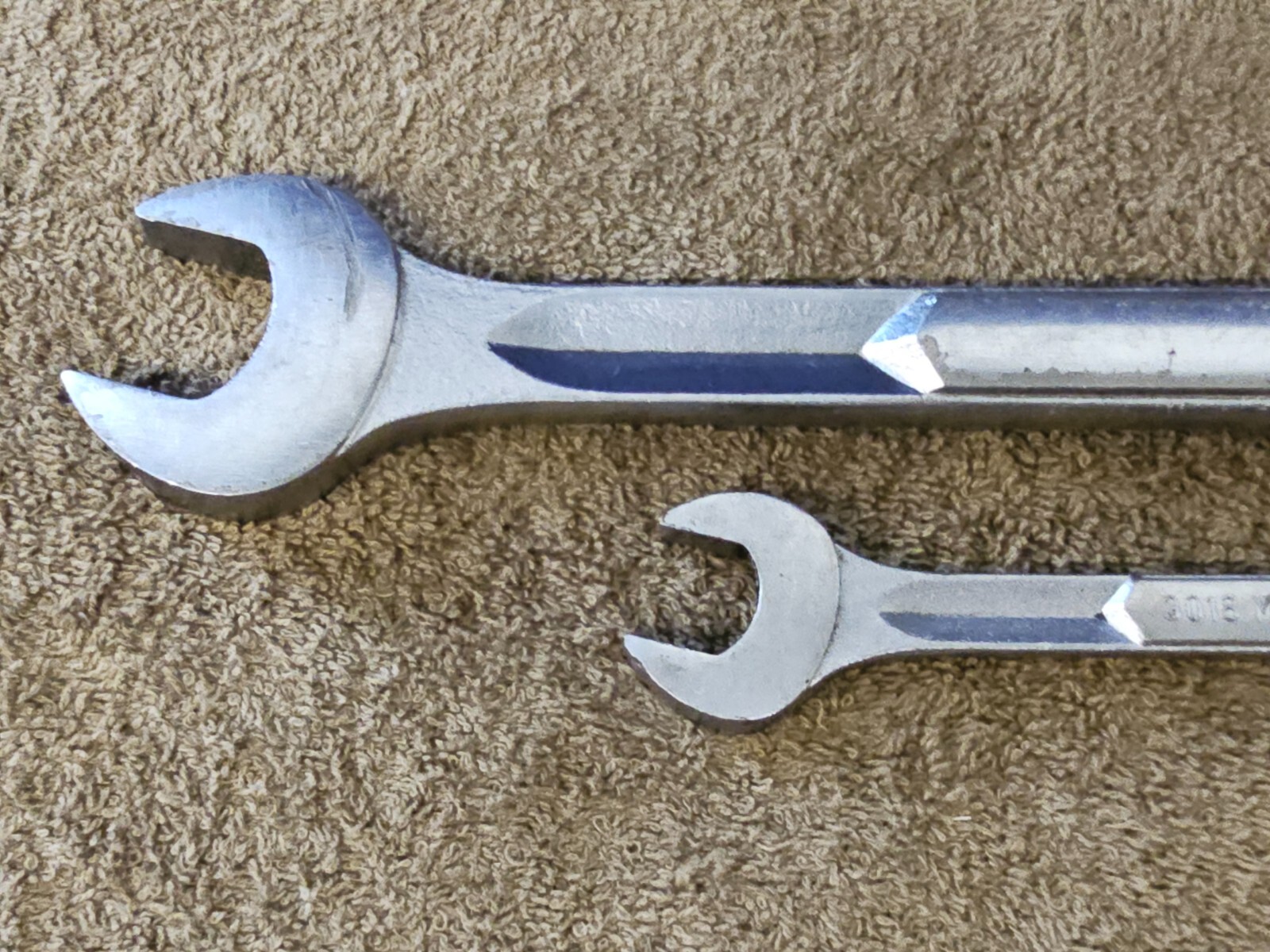 2 Thorsen Combination Open End Wrench Set 2032 1″ 3018 5/8″ 9/16″ SAE USA 12 PT