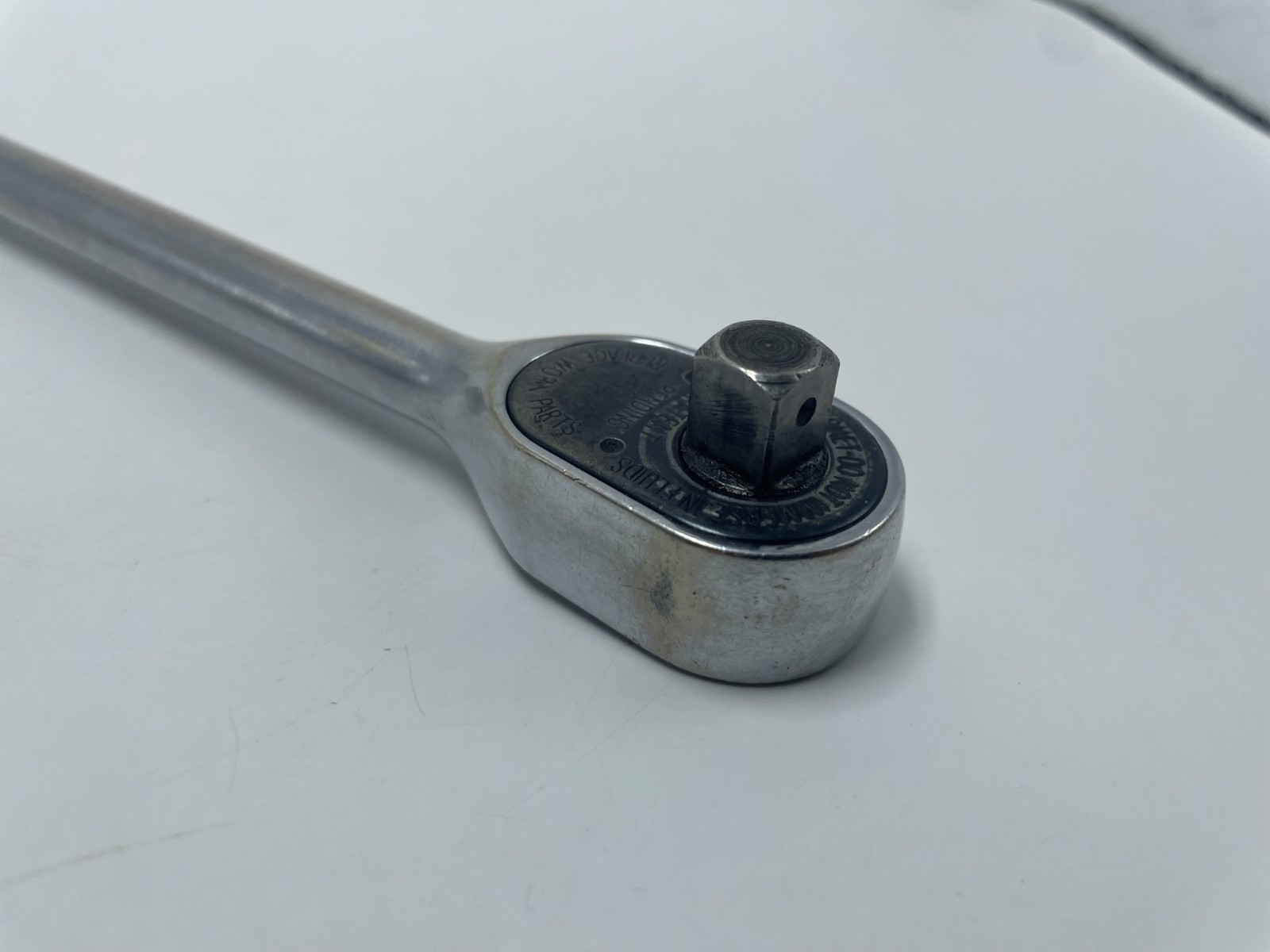 SNAP-ON Chrome 3/8″ Drive Ratchet Wrench 10″ Long FL830