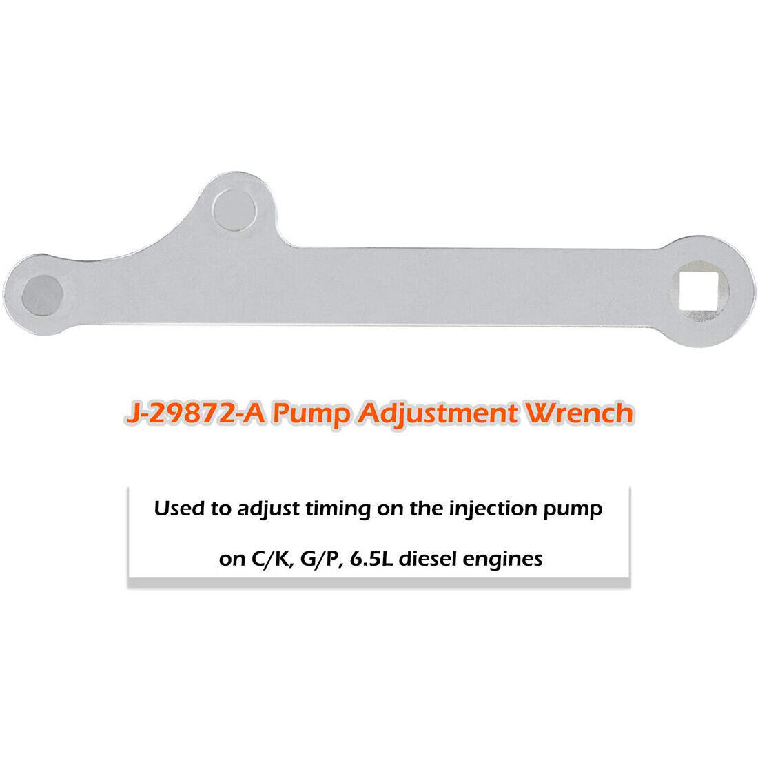 For GM C/K G/P 6.5 L Diesel Injection Pump Adjustment Wrench Auto Tool J-29872-A
