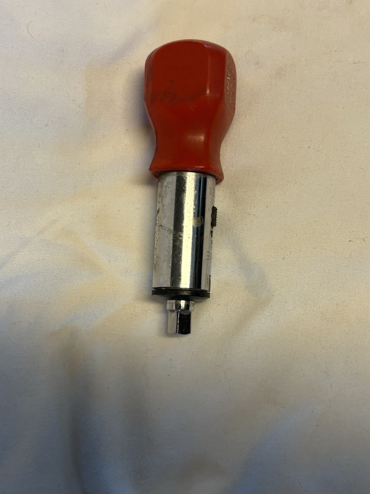 Mac Tools Mr4sa 1/4” Ratcheting Stubby Driver Red Handle