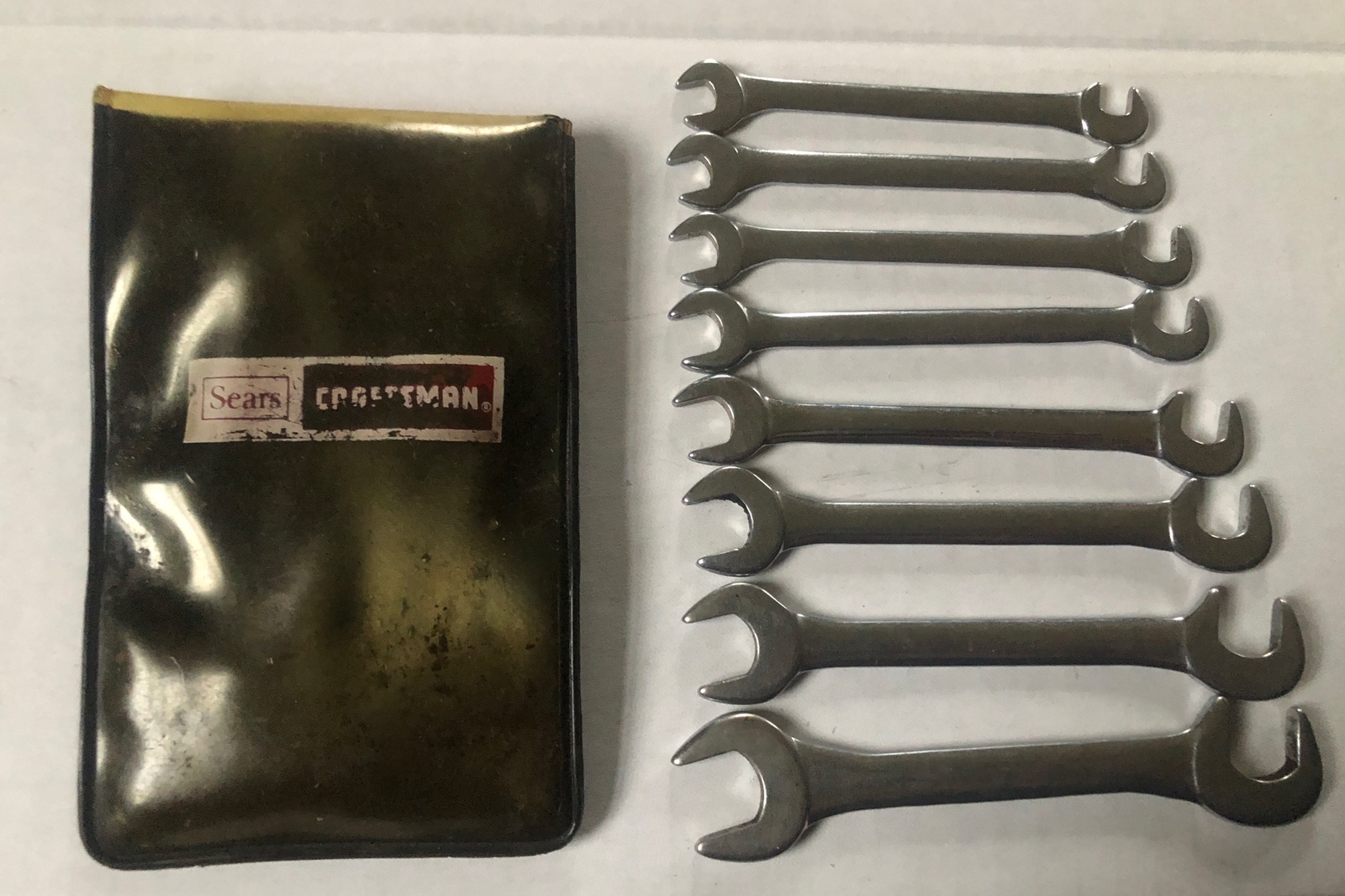Vintage Craftsman No. 9-4306 » Super-tuf» Open End Ignition Wrench Set In Pouch