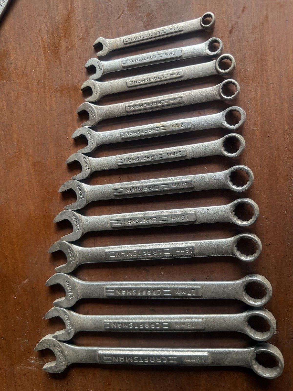 Vintage Craftsman 12 Piece Wrench Set (19mm-8mm)
