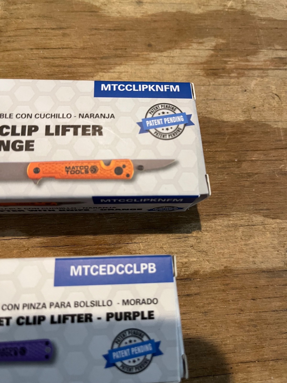 Matco Folding Pocket Clip Lifters – QTY 2 – (Orange & Purple)
