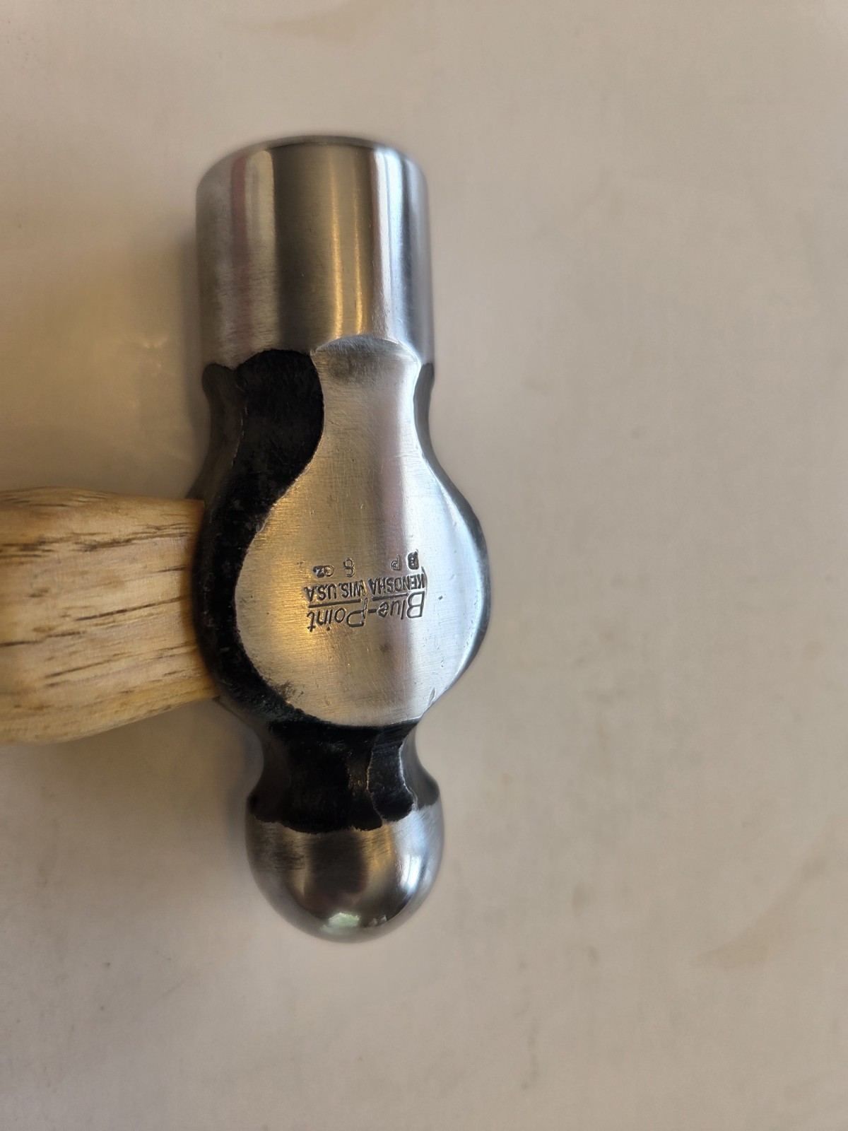 Vintage Blue Point Snap On BP8 8oz. Ball Peen Hammer MUST SEE Restored