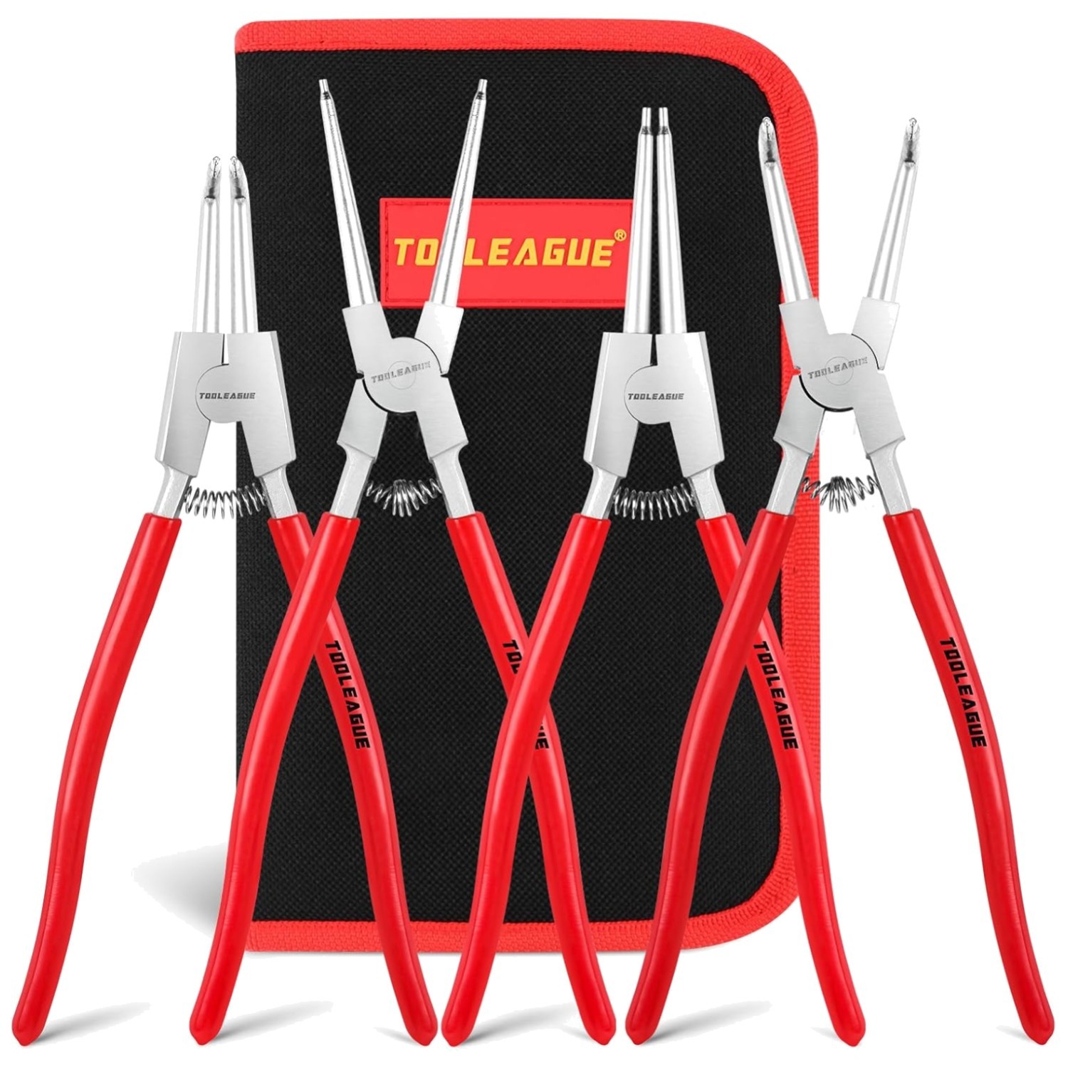 Internal/External Circlip Pliers Kit, 4 Pcs