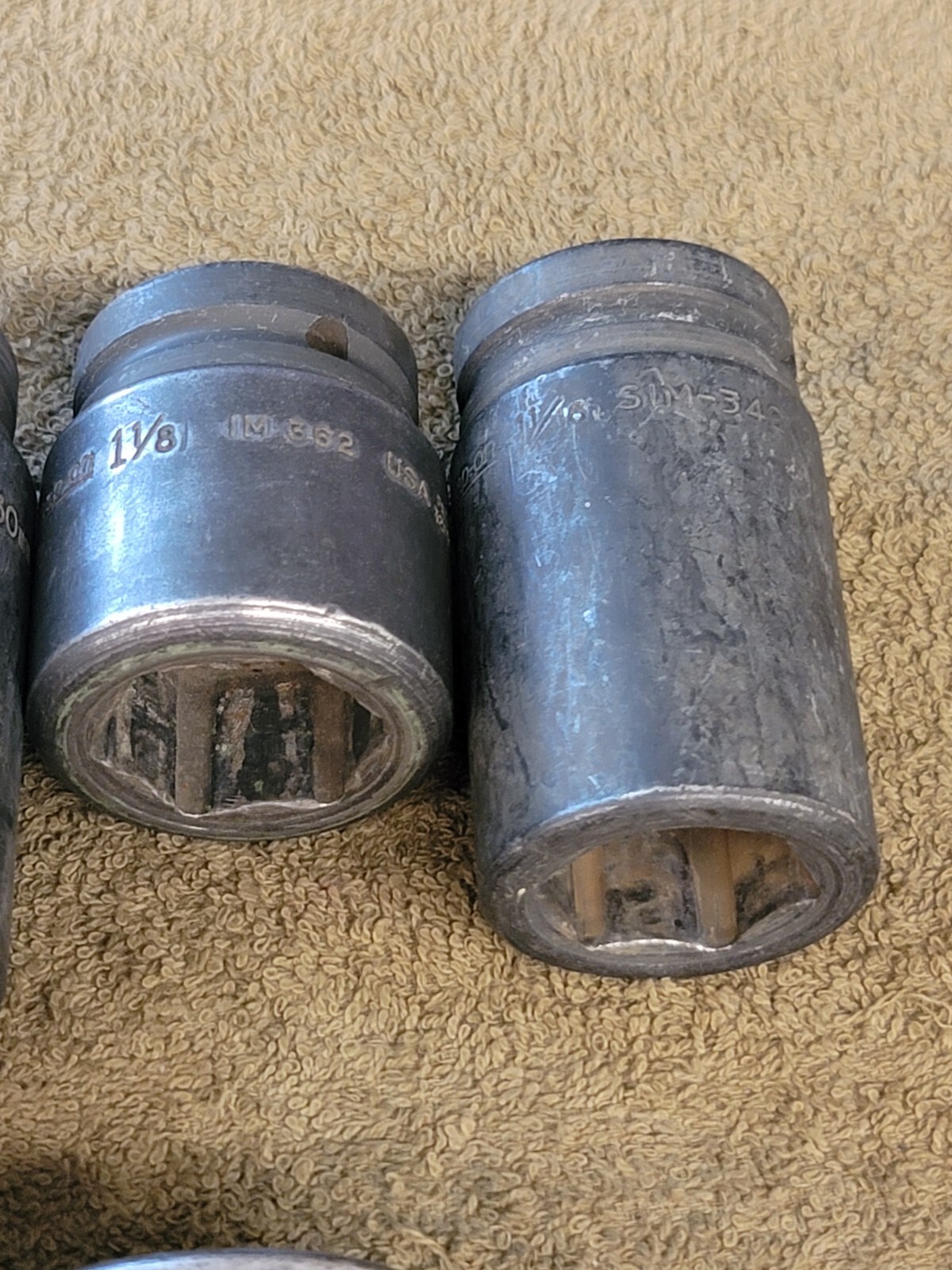 12 Snap-on Impact Socket Set SIM IM 3/4 Drive Sae 1-1/2 3/8 5/16 3/16 1/8 5/8″