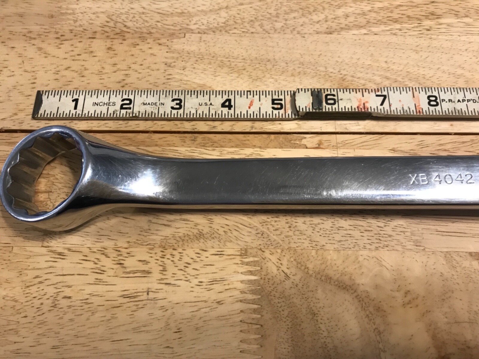 Snap On Tools 12 Pt Polished Double Box End Wrench 1-1/4” x 1-5/16” XB4042 USA
