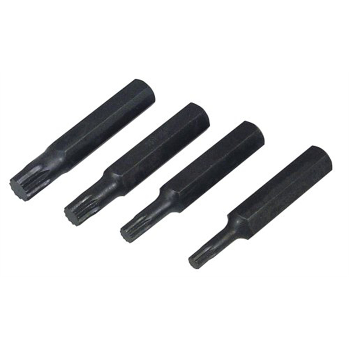 Lisle 60750 4 Piece Metric 1/2″ Hex Triple Square 12 Point Bit Set