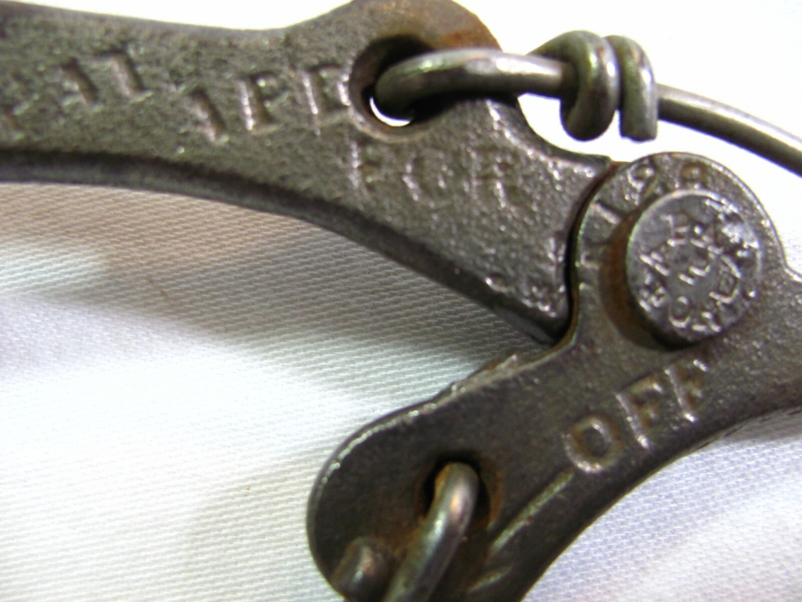 Antique Primitive Oil Filter Wrench – Best S. Co. Lancaster PA in Very Good Cond