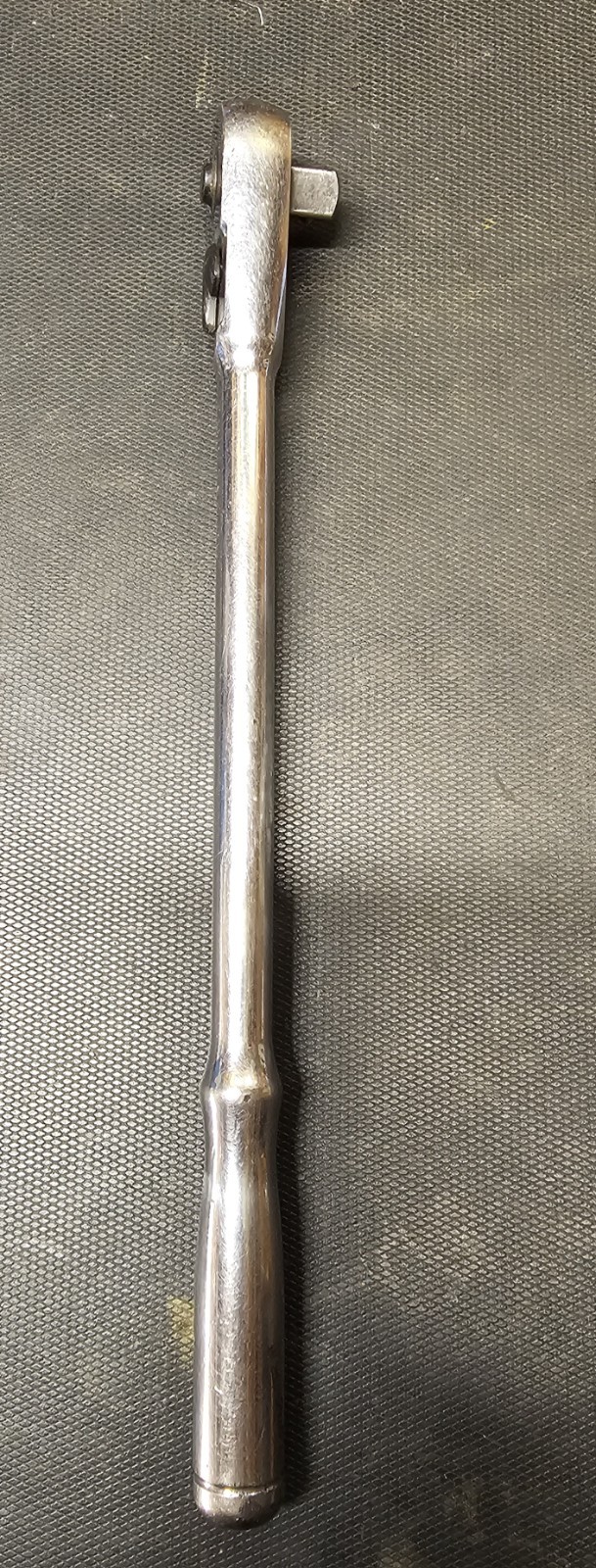 Vintage Craftsman Polished 44833 3/8″ Drive Long-Handled Teardrop Ratchet